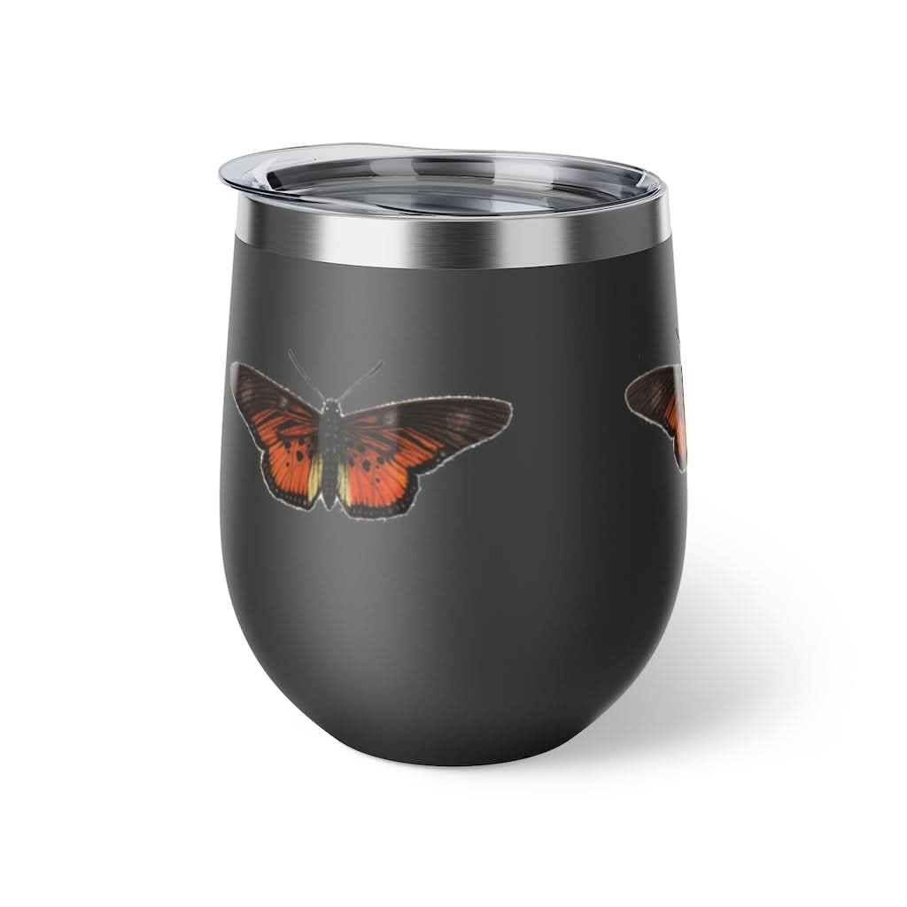 Orange Butterfly Copper Wine Tumbler