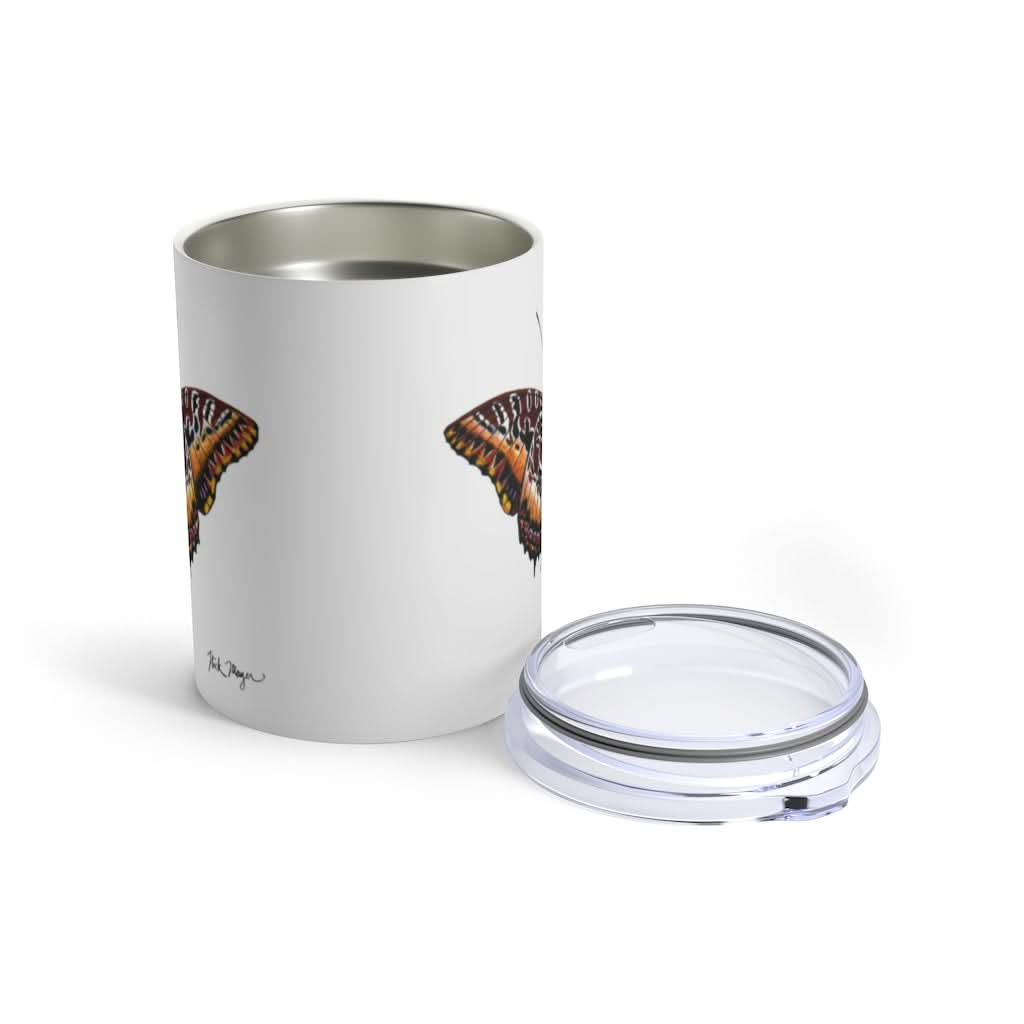 Maroon Butterfly, 10 oz Steel Tumbler