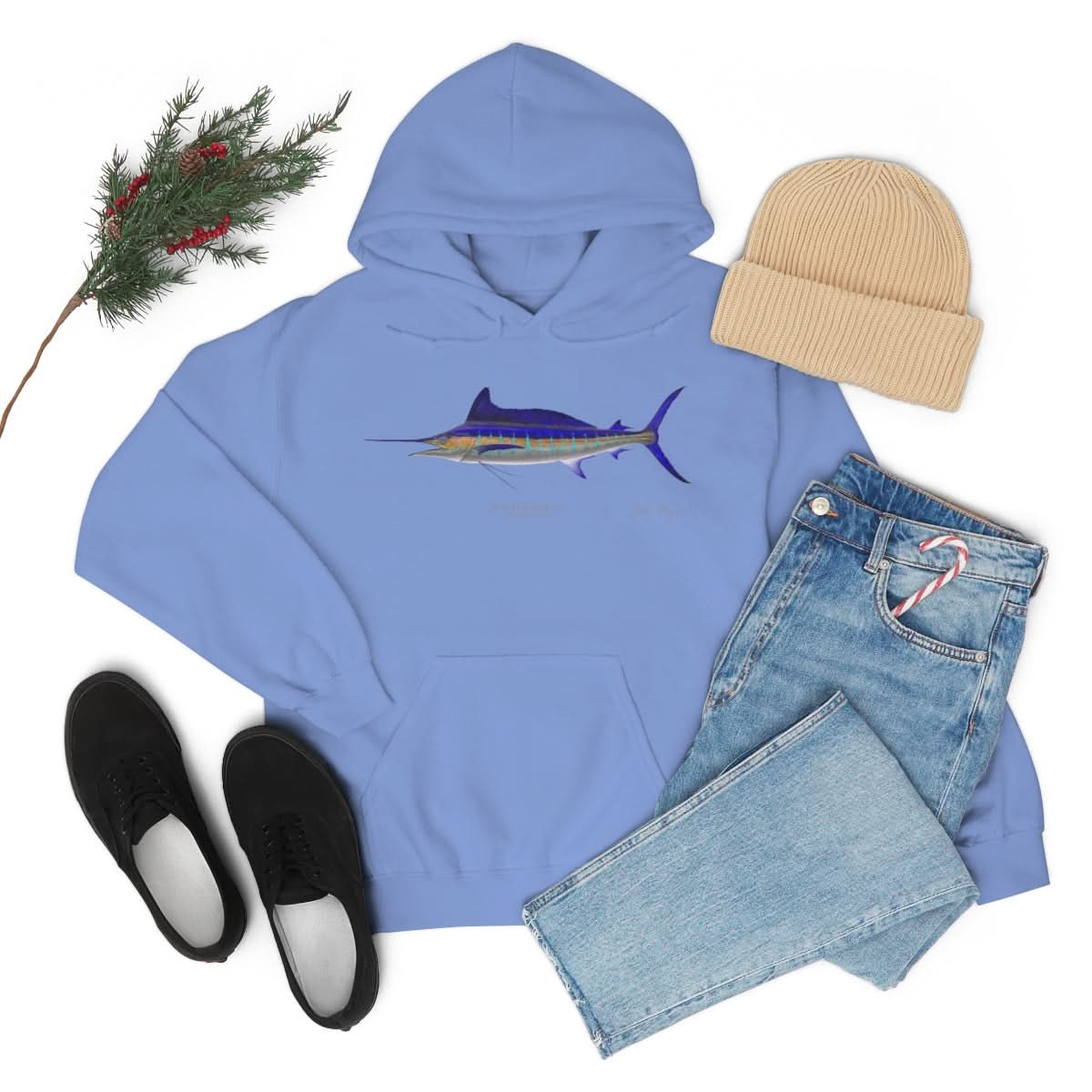 Striped Marlin Warm Hoodie