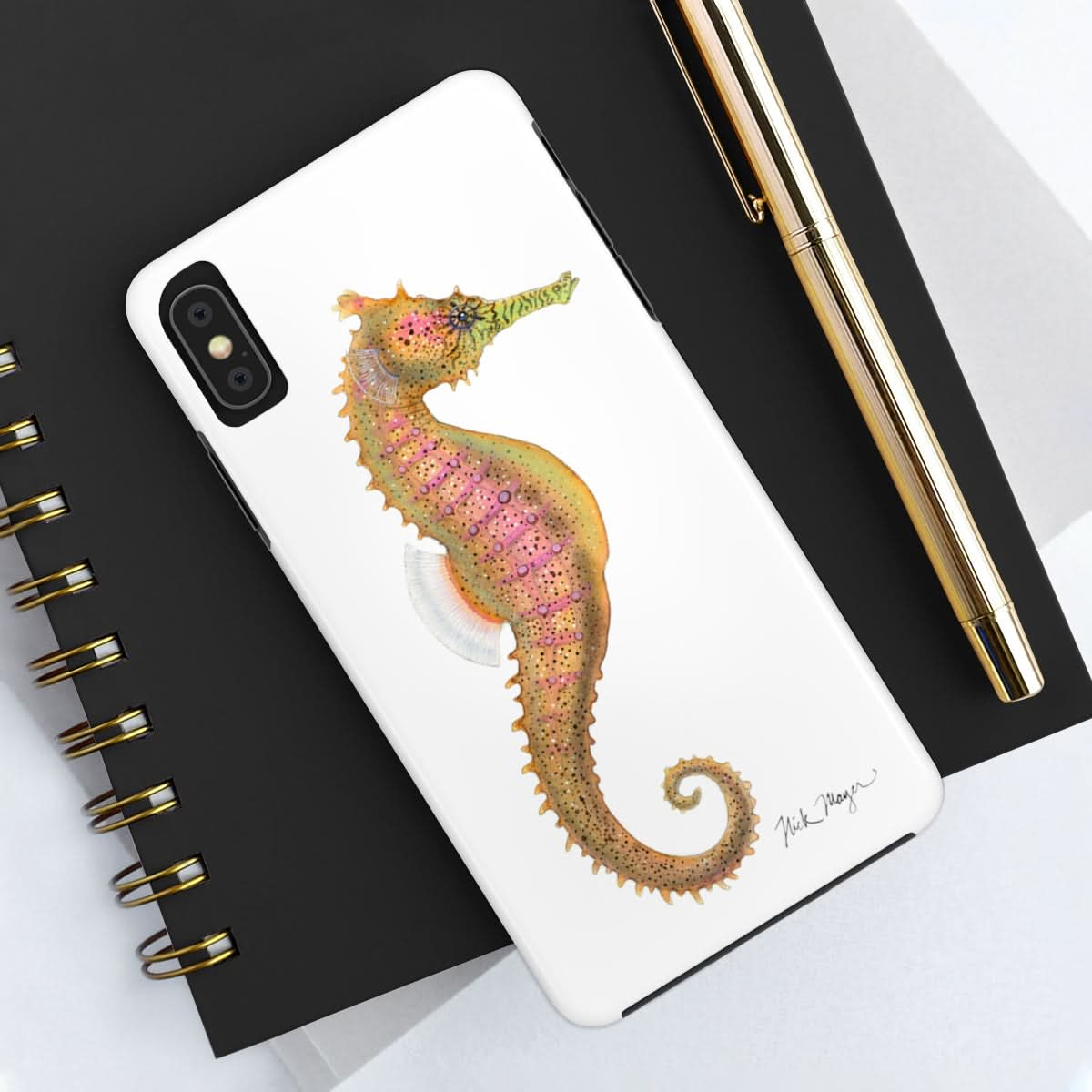 Pink Seahorse Phone Case (iPhone)