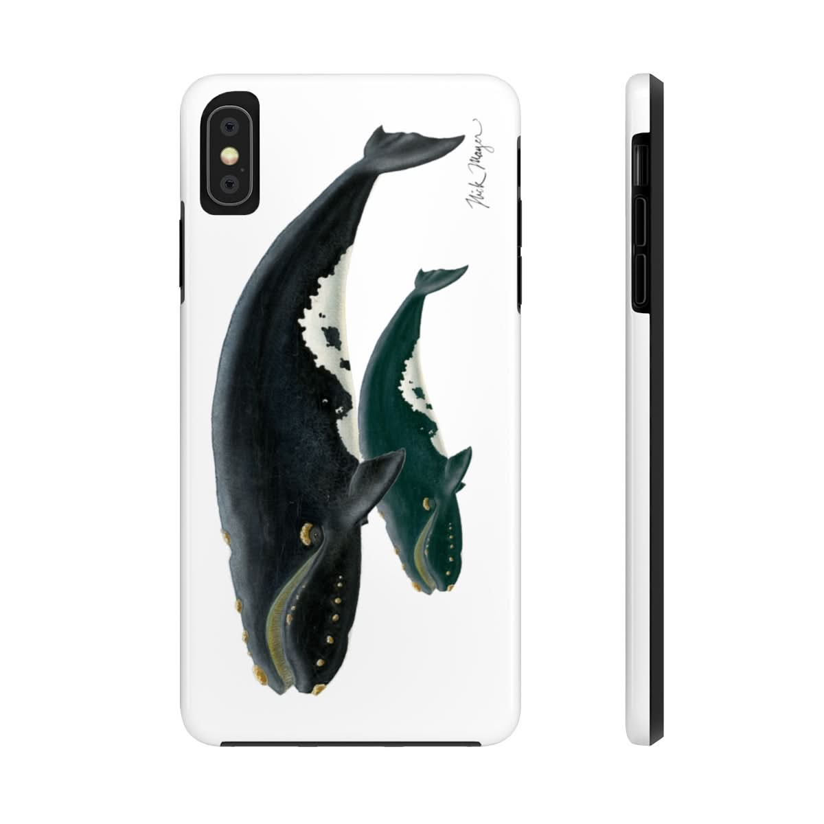 Mother & Calf Right Whale Phone Case (iPhone)