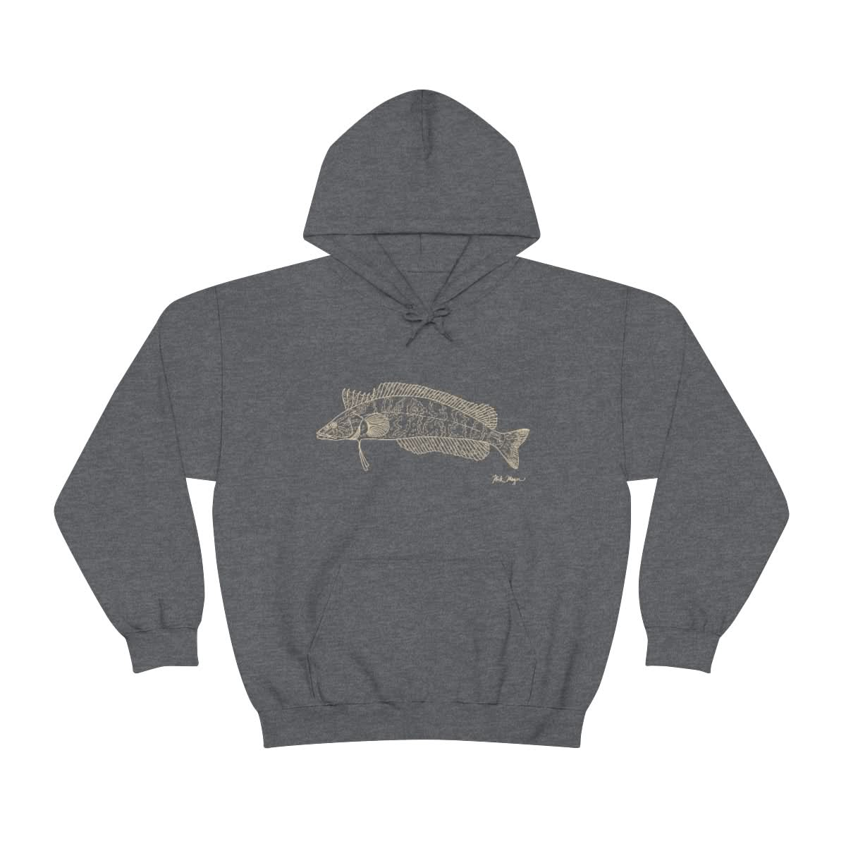 Giant Kelpfish Drawing Warm Hoodie