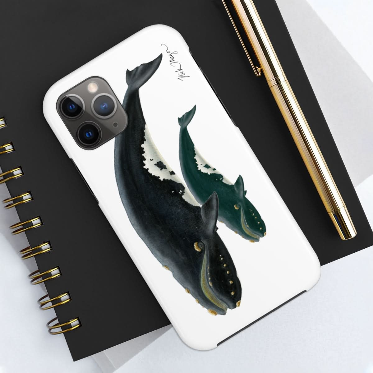 Mother & Calf Right Whale Phone Case (iPhone)