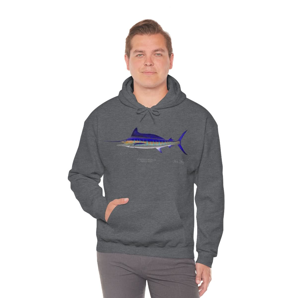 Striped Marlin Warm Hoodie