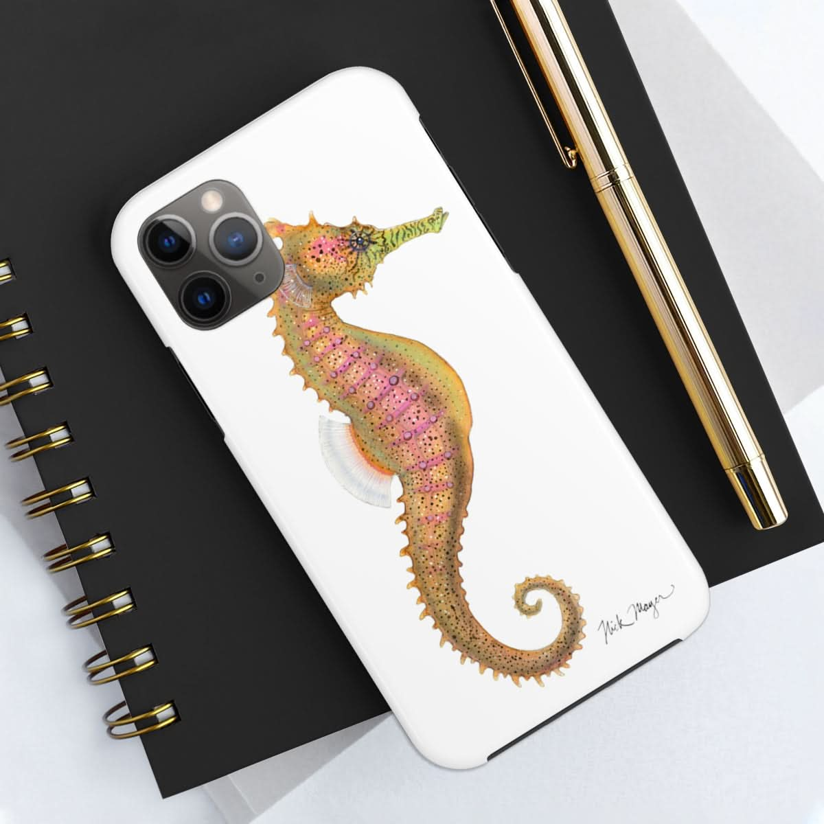 Pink Seahorse Phone Case (iPhone)