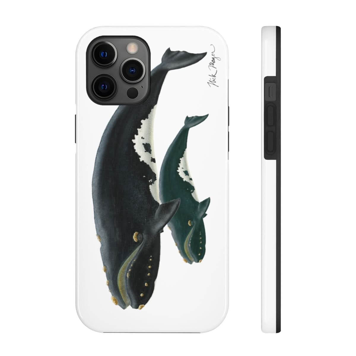 Mother & Calf Right Whale Phone Case (iPhone)