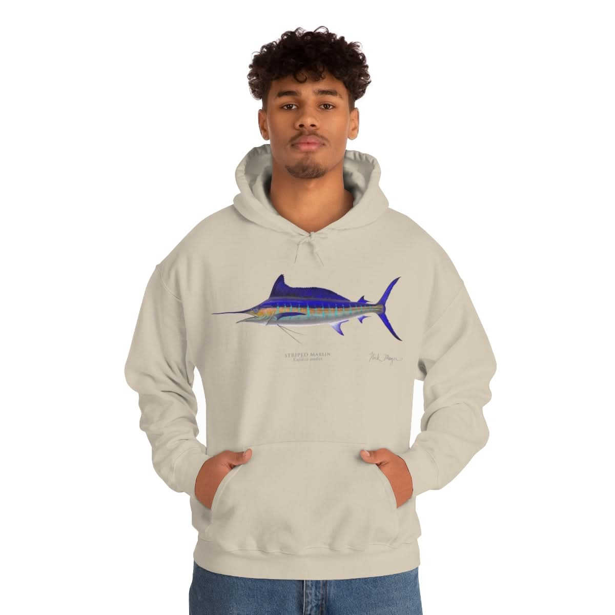 Striped Marlin Warm Hoodie