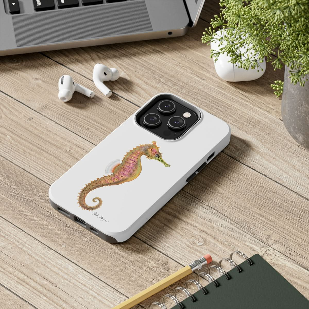 Pink Seahorse Phone Case (iPhone)