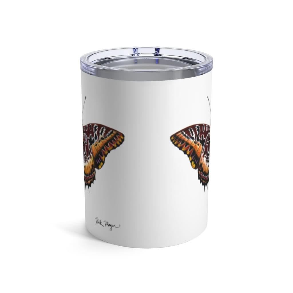 Maroon Butterfly, 10 oz Steel Tumbler