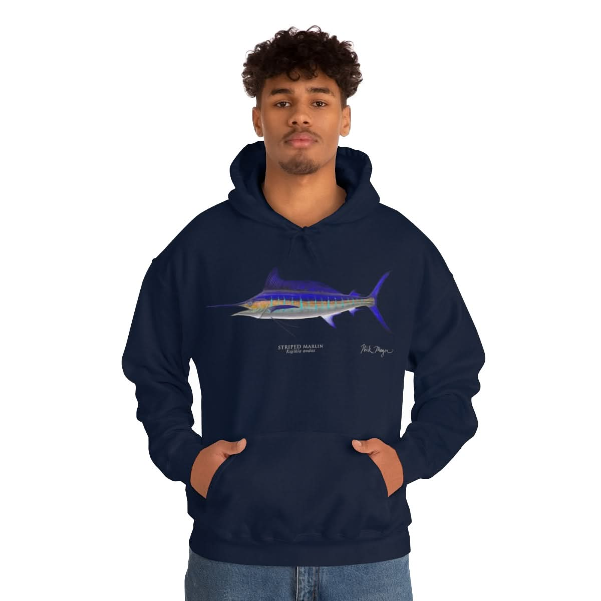 Striped Marlin Warm Hoodie