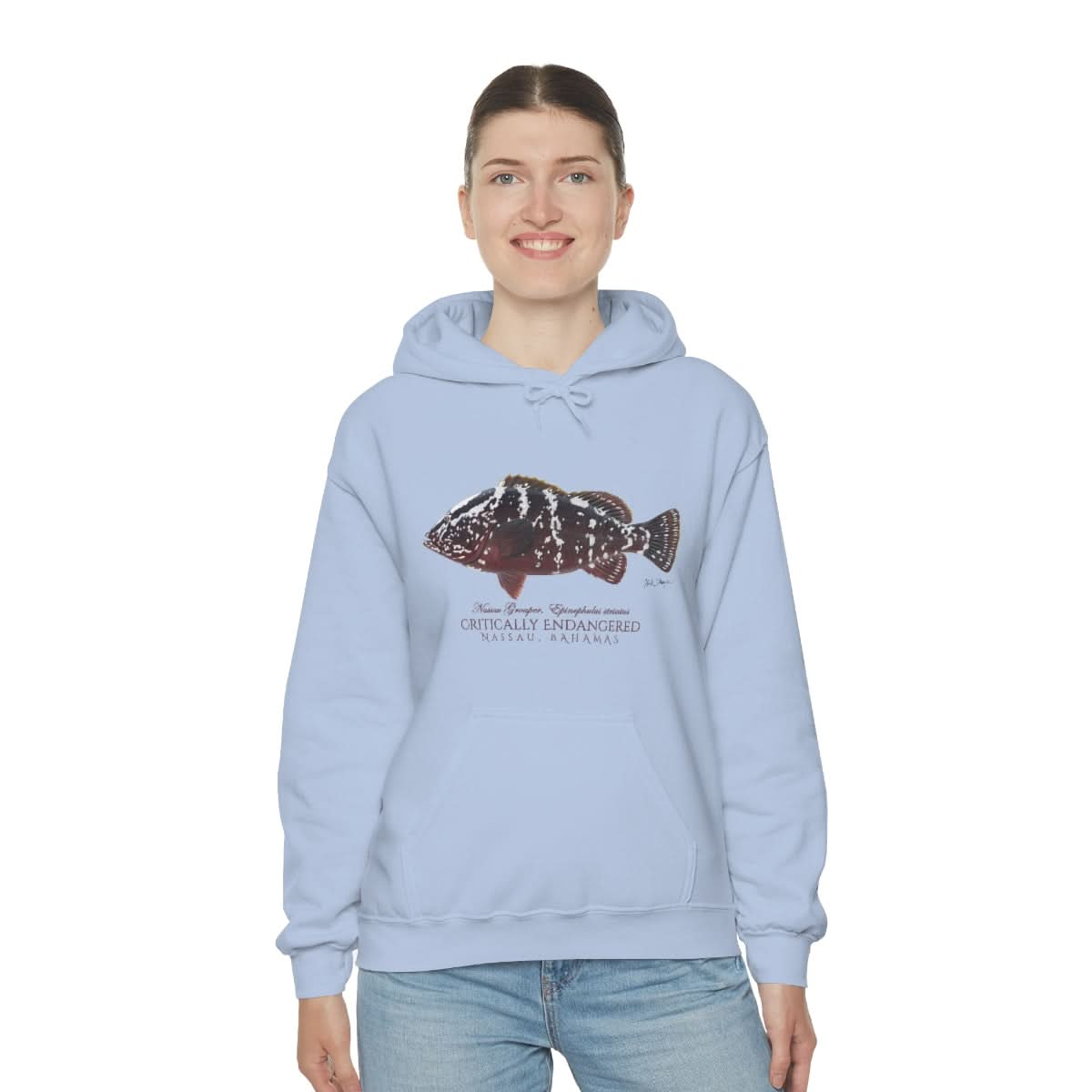 Endangered Nassau Grouper Warm Hoodie