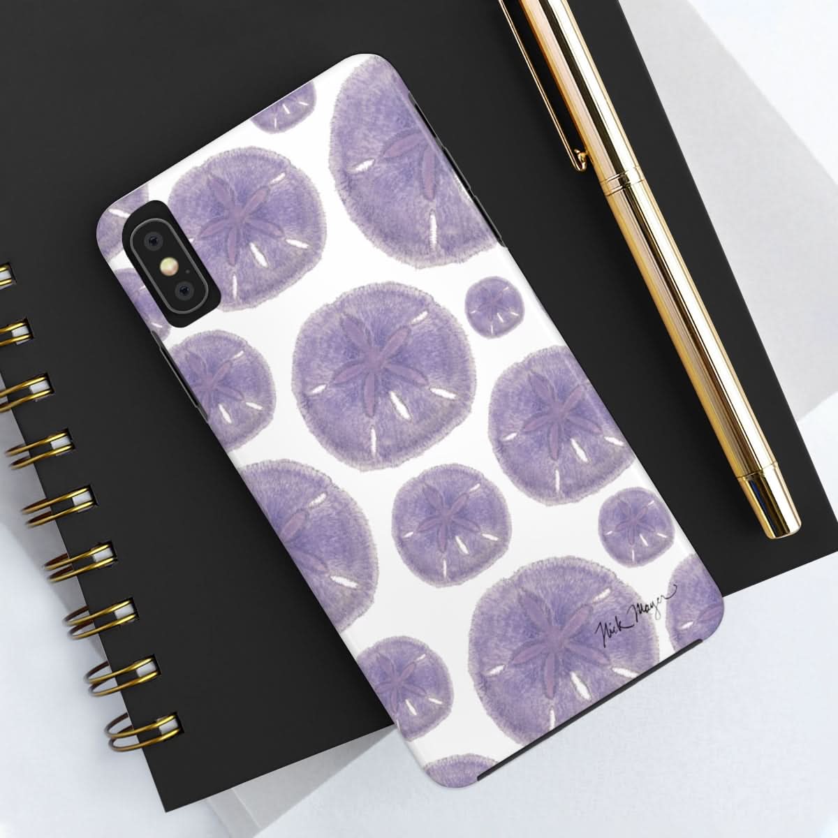Purple Sand Dollars Phone Case (iPhone)