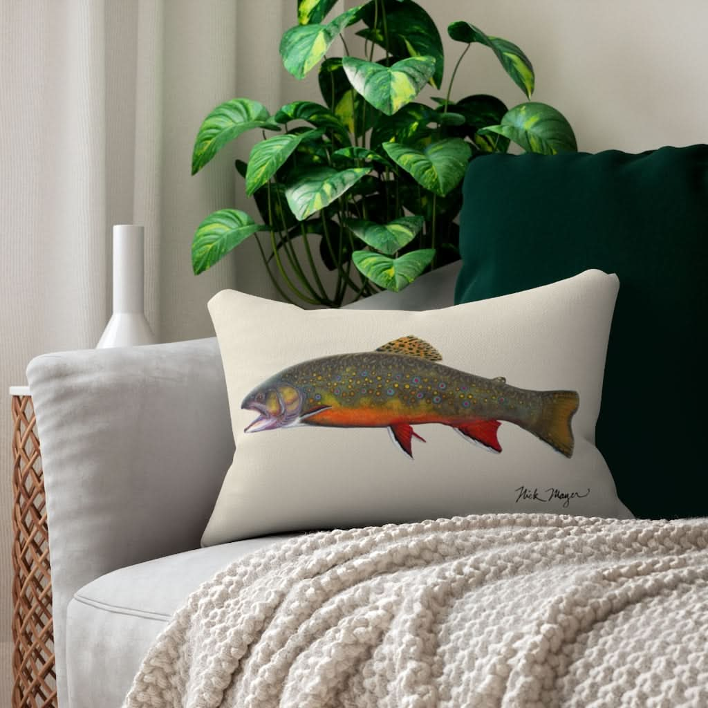 Brook Trout Throw Pillow