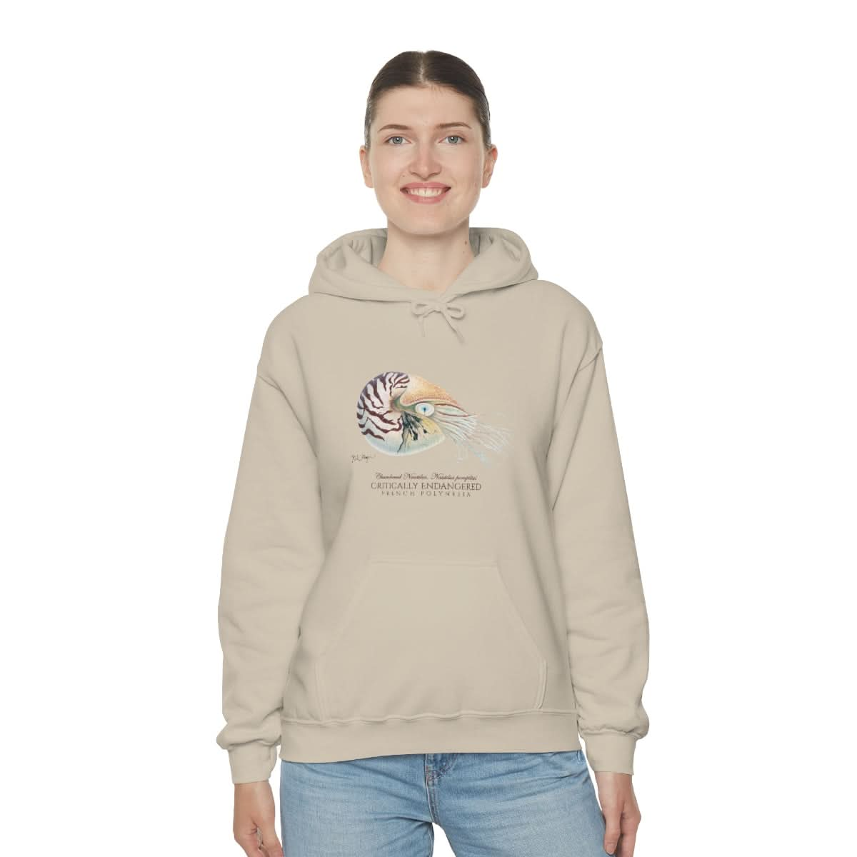 Endangered Chambered Nautilus Warm Hoodie