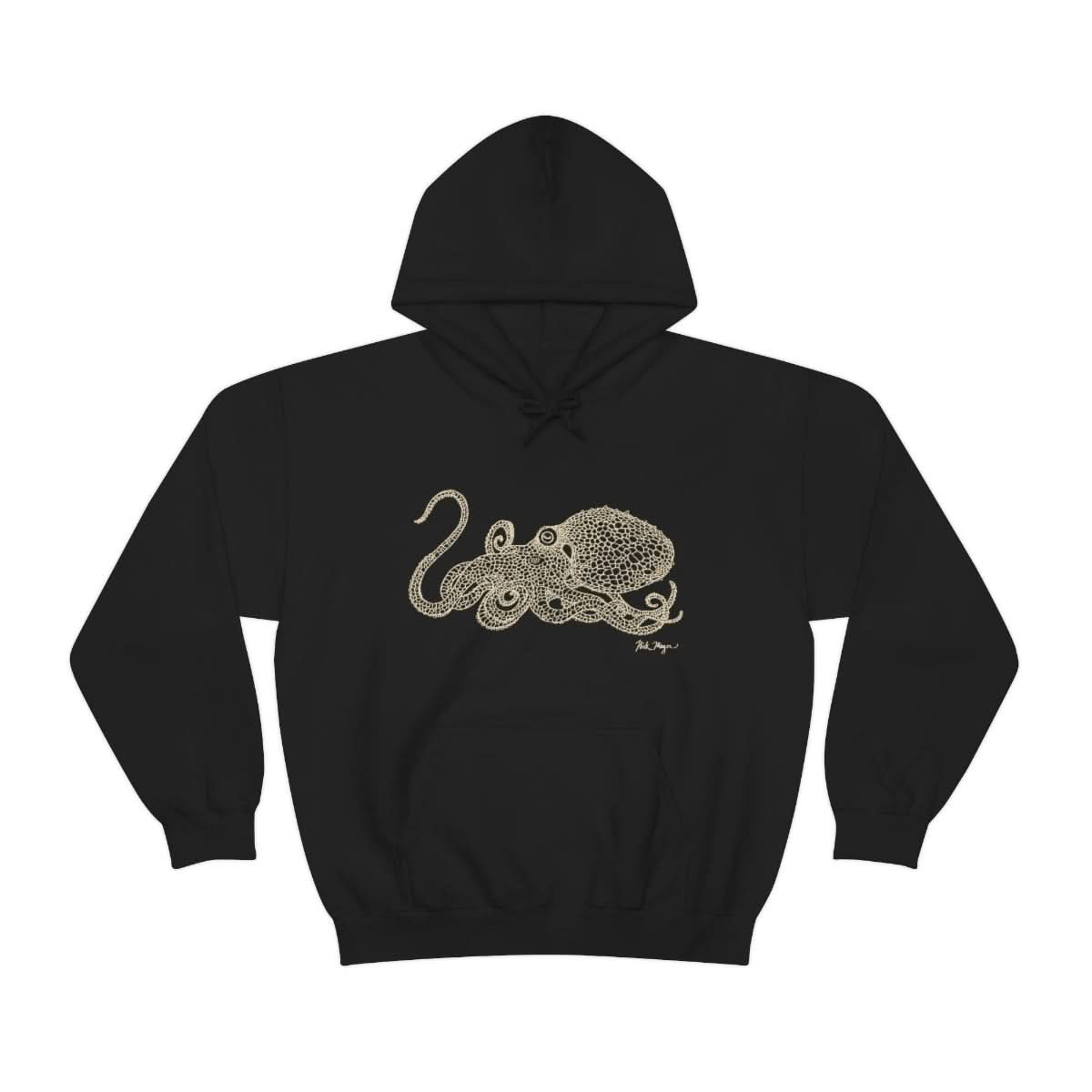 Octopus Drawing Warm Hoodie