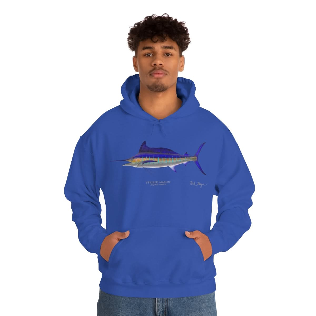 Striped Marlin Warm Hoodie