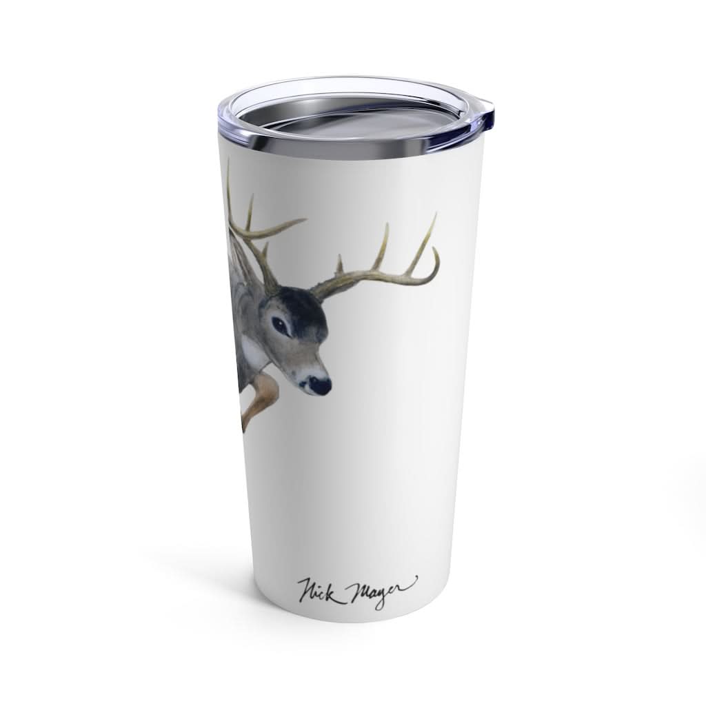 Whitetail Buck, 20 oz Steel Tumbler