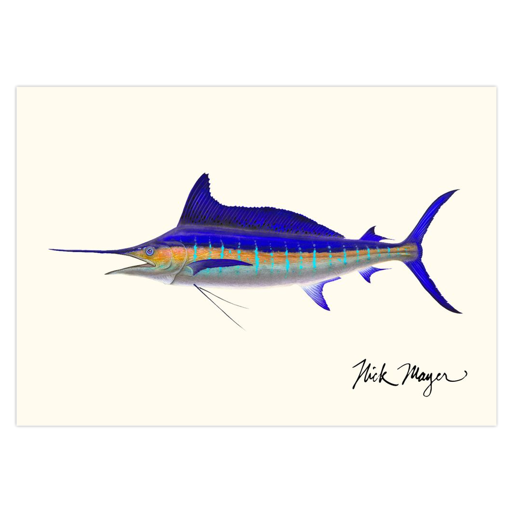 Striped Marlin Notecards