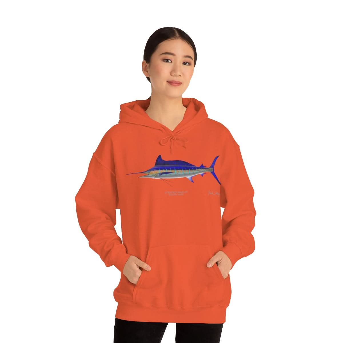 Striped Marlin Warm Hoodie