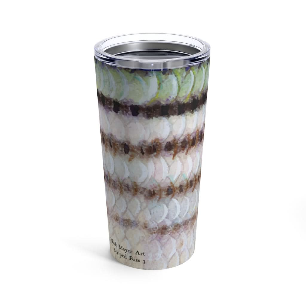 Striped Bass 3, 20 oz Steel Tumbler