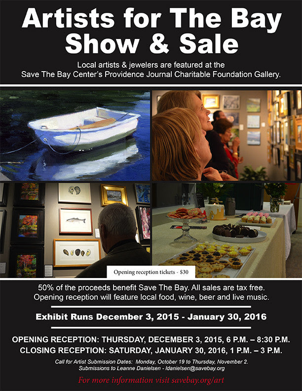 See Nick's Art at Save the Bay in Providence, RI until January 30th and help out a great cause