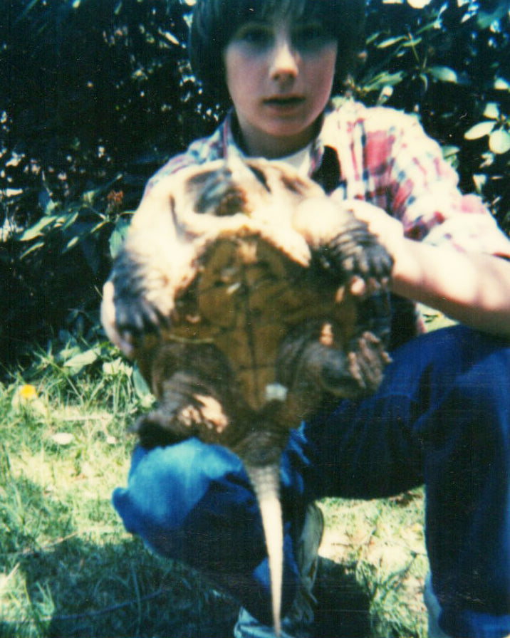 nick holding turtle
