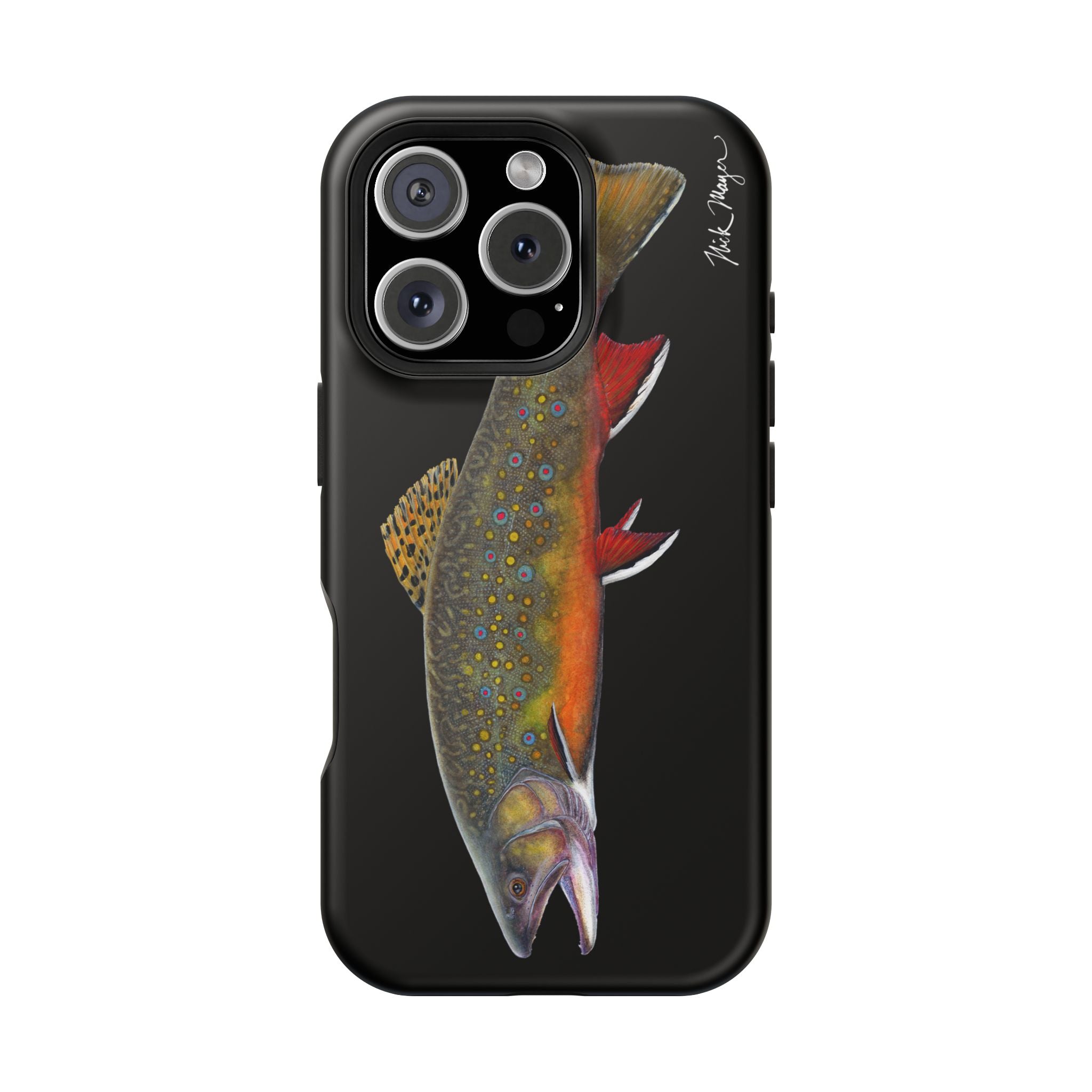 Brook Trout MagSafe Black iPhone Case