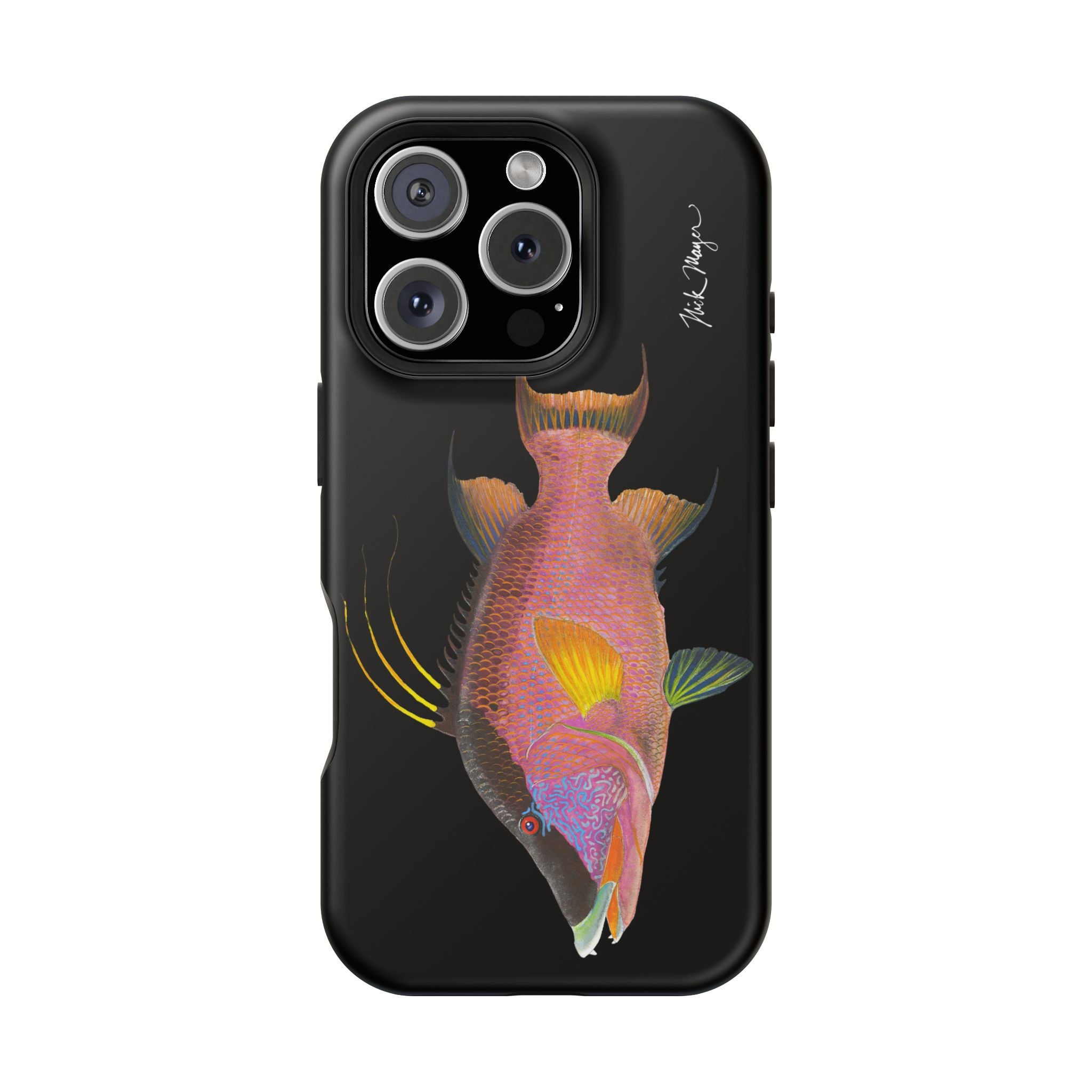 Hogfish MagSafe Black iPhone Case Printify