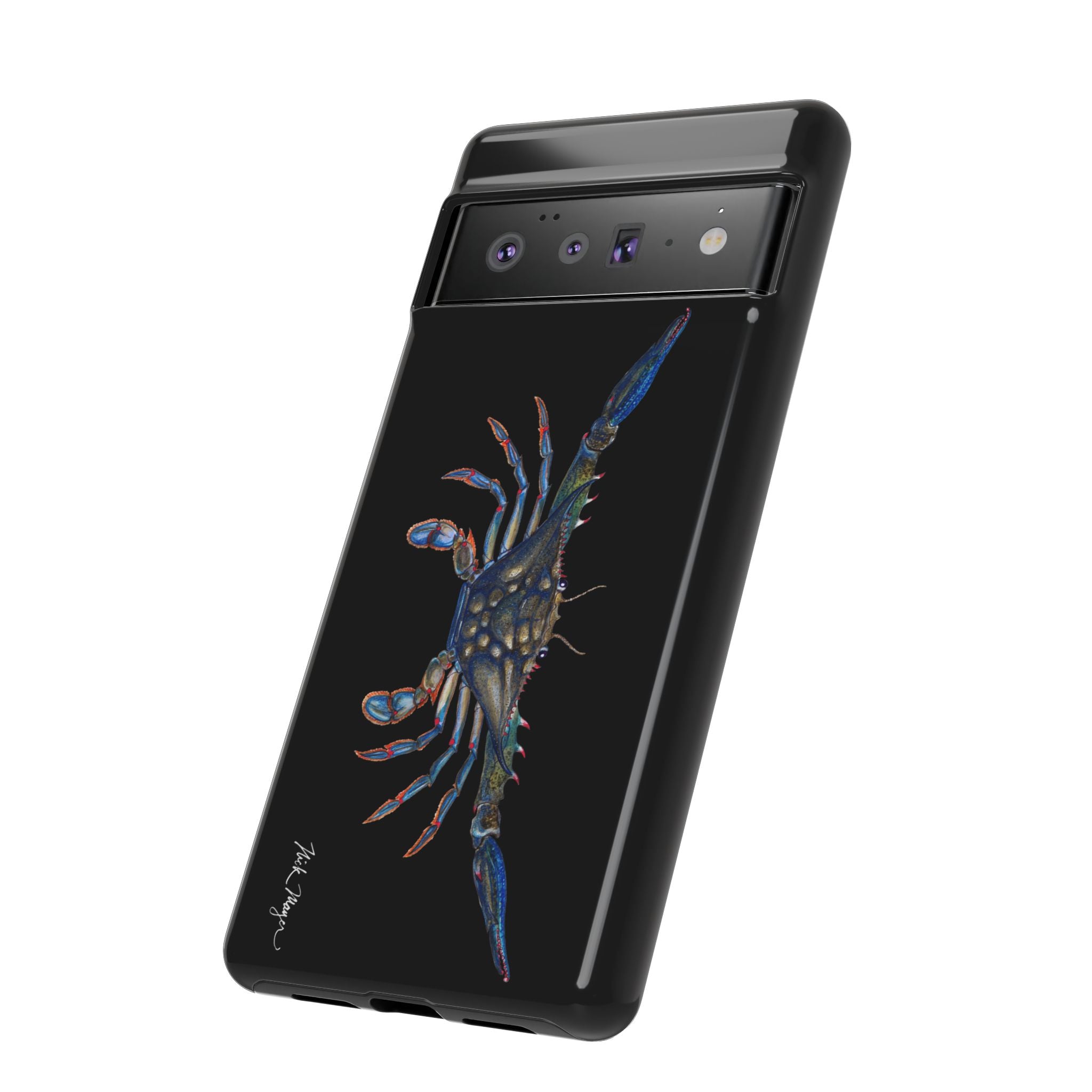 Blue Crab Black Phone Case (Samsung)