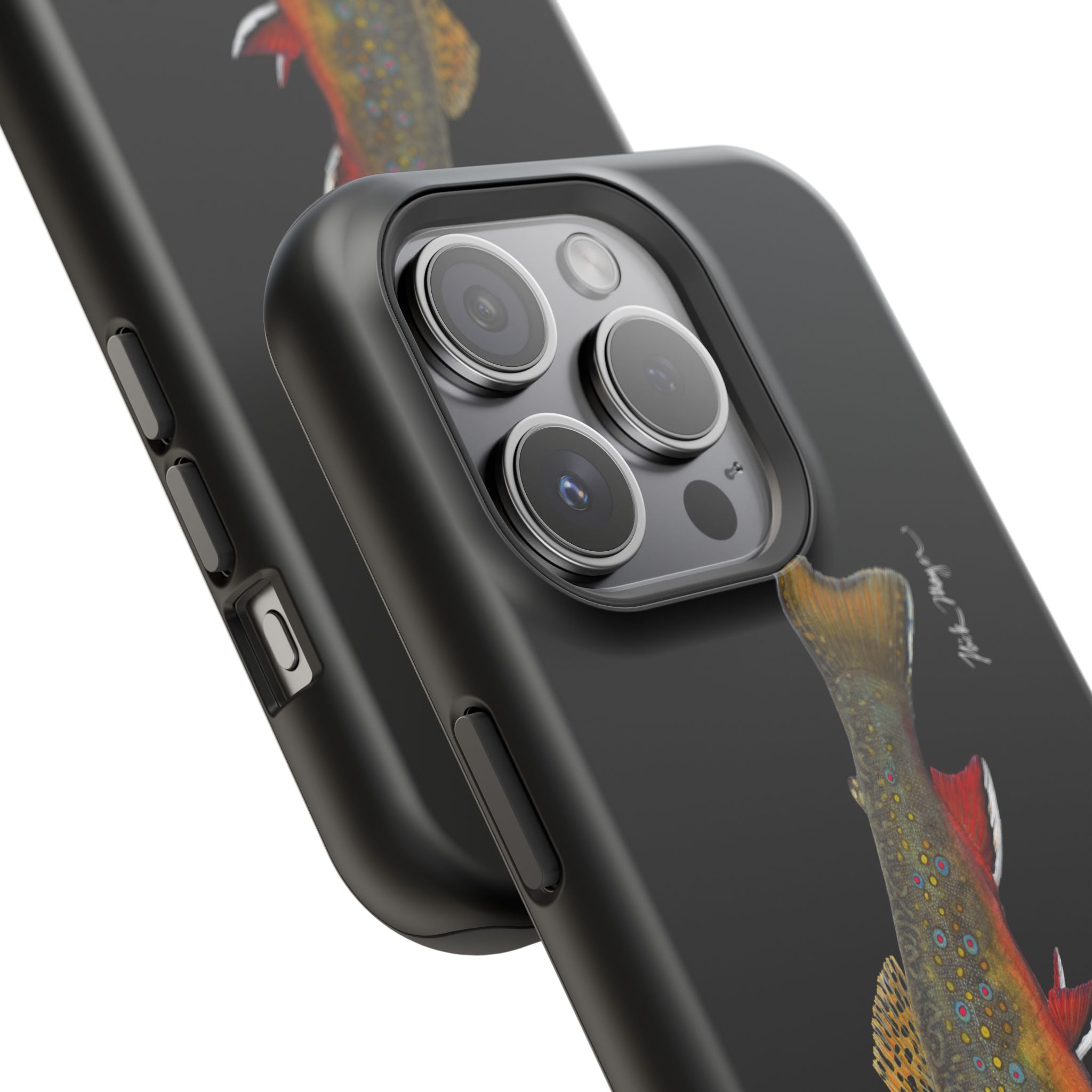 Brook Trout MagSafe Black iPhone Case
