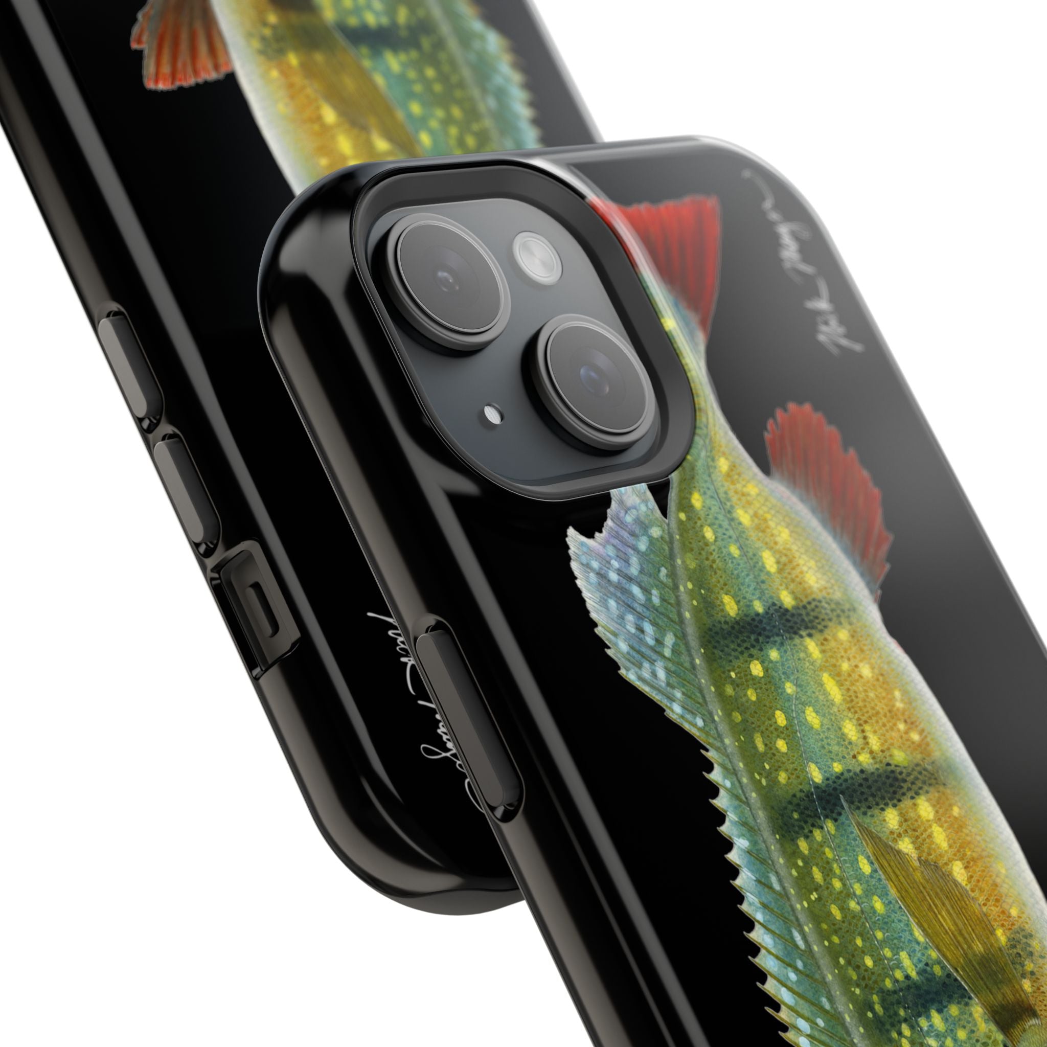 Peacock Bass MagSafe Black iPhone Case