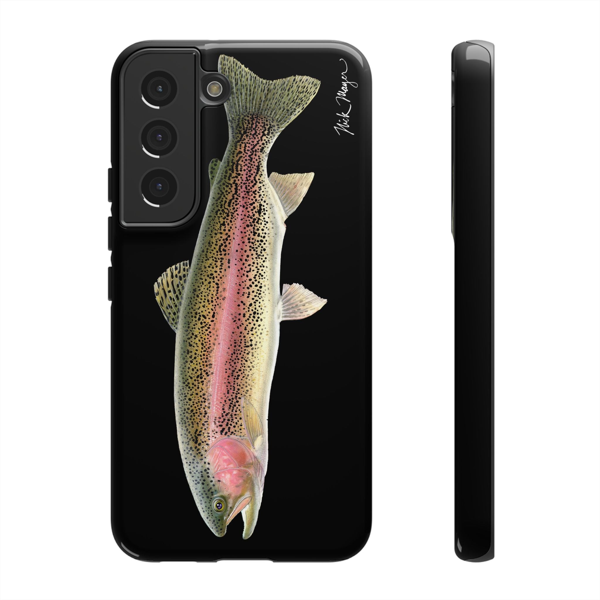 Rainbow Trout Black Phone Case (Samsung) Printify