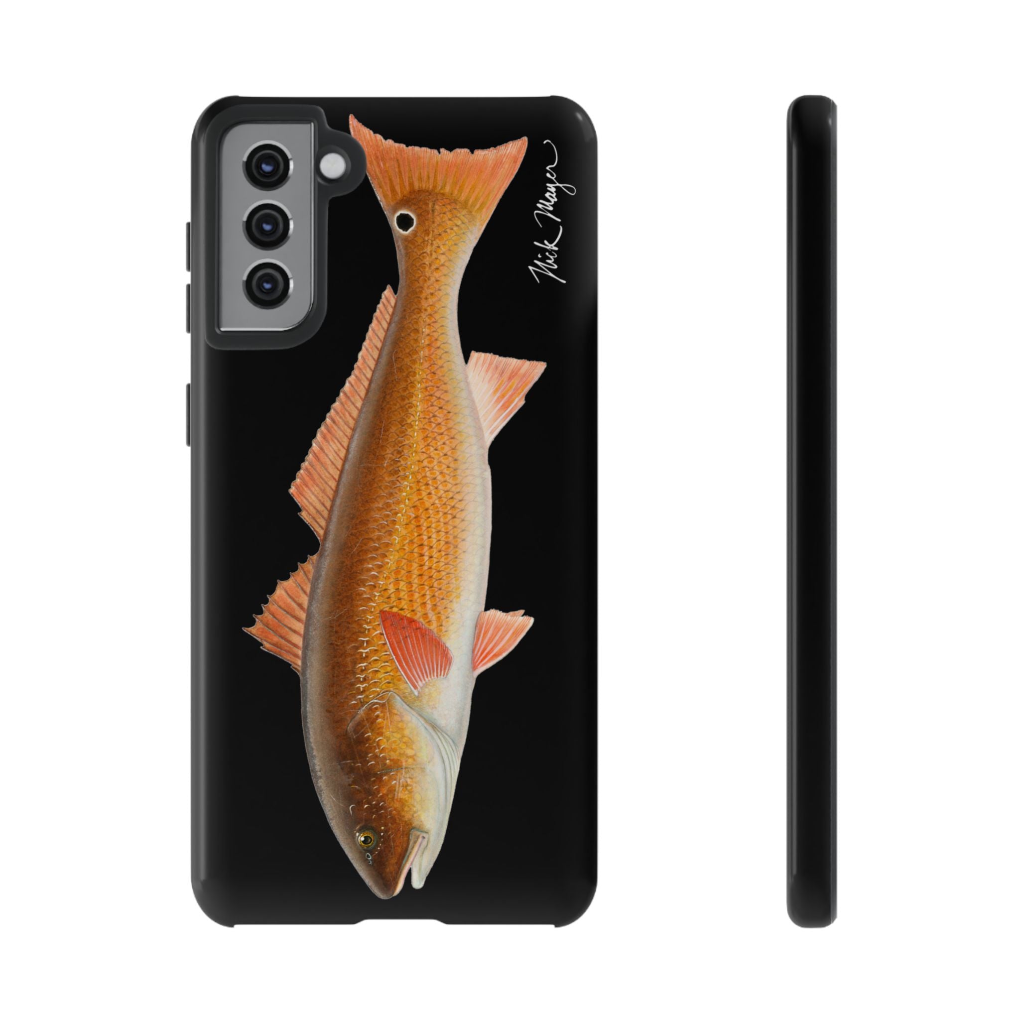 Redfish Black Phone Case (Samsung) Printify
