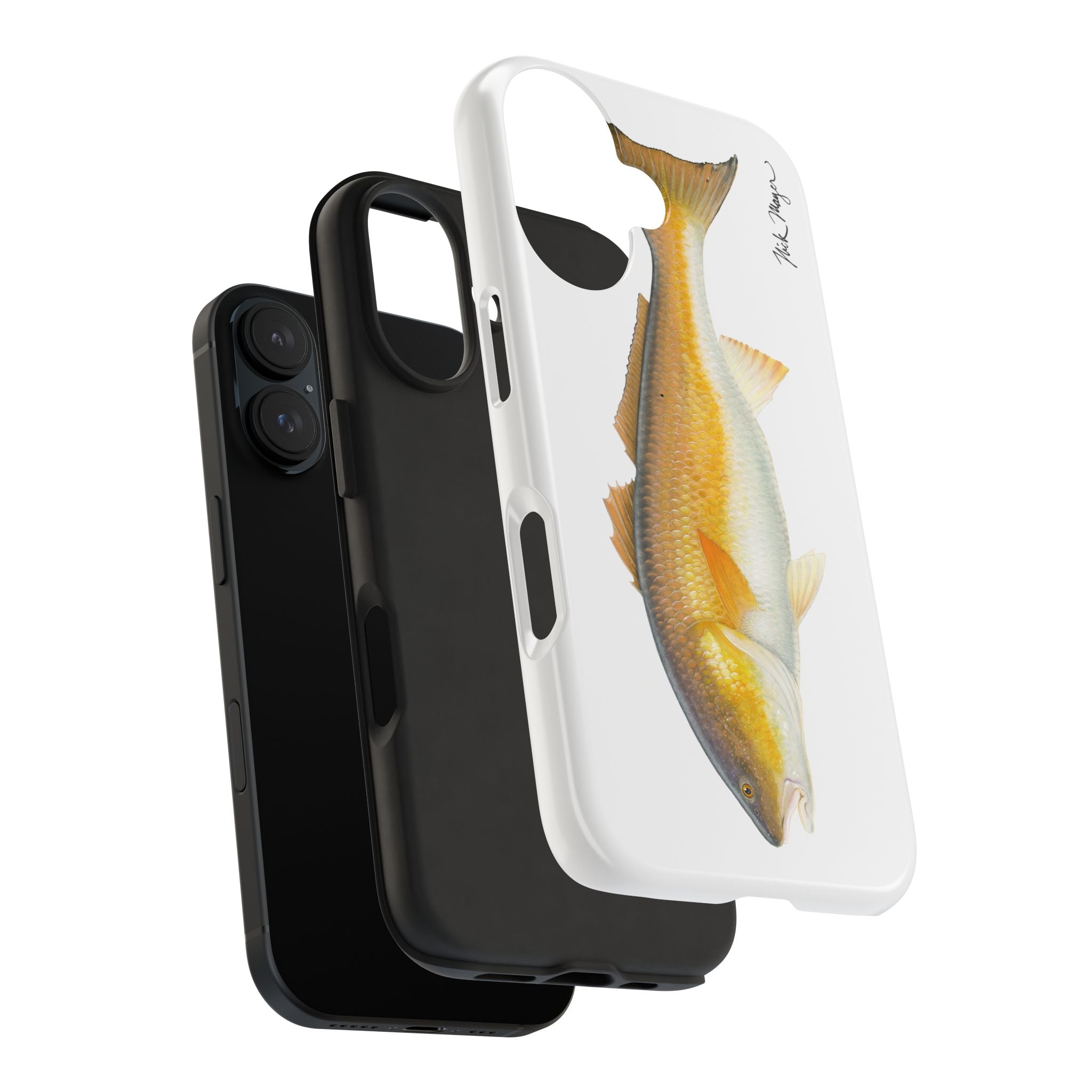 Bull Redfish White Phone Case (iPhone)
