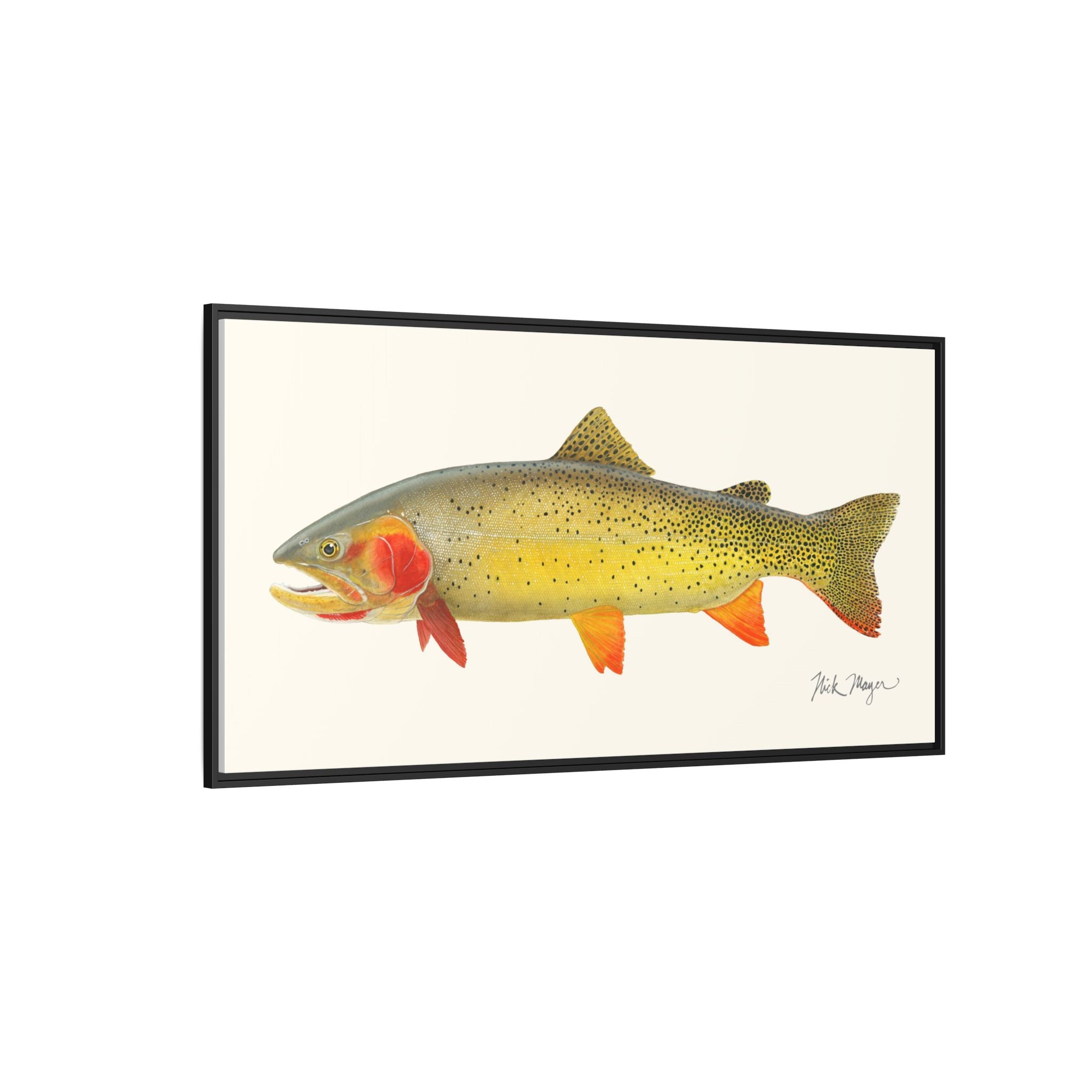Cutthroat Trout I Framed Canvas Print Printify