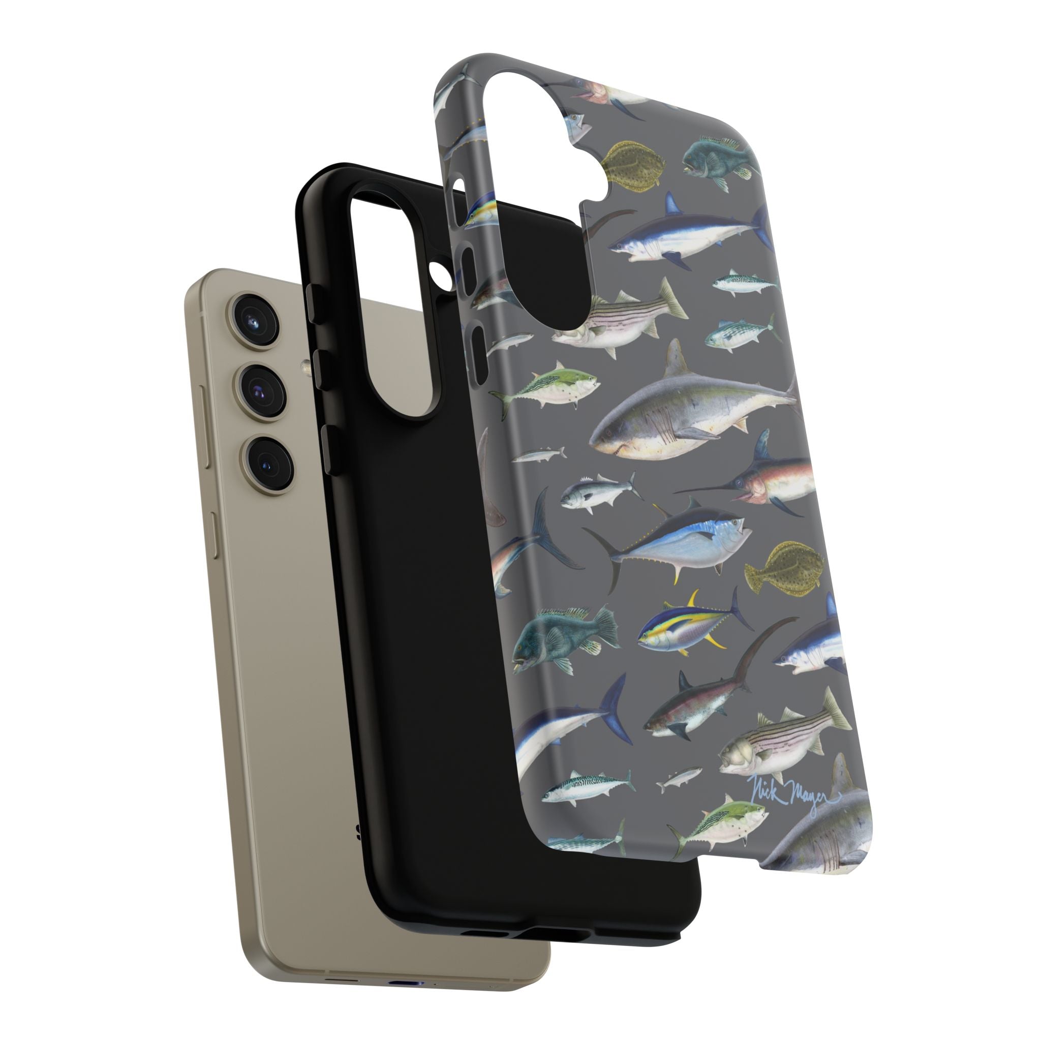 New England Offshore Fish Grey Phone Case, NEW!  (Samsung)