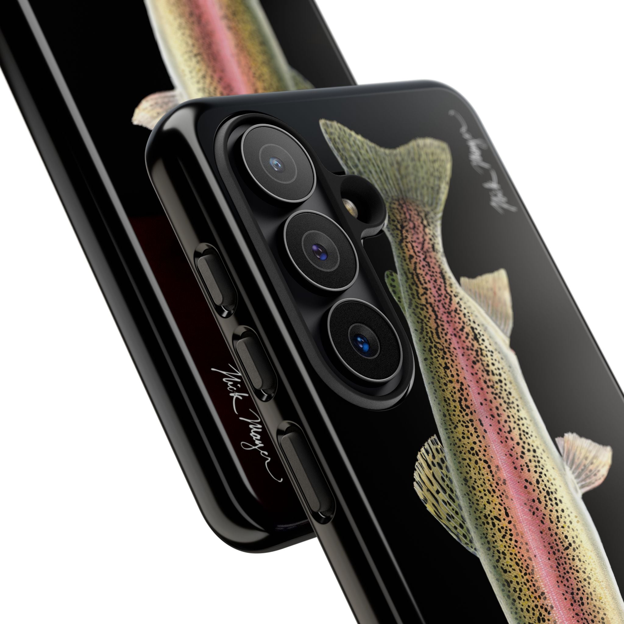 Rainbow Trout Black Phone Case (Samsung) Printify