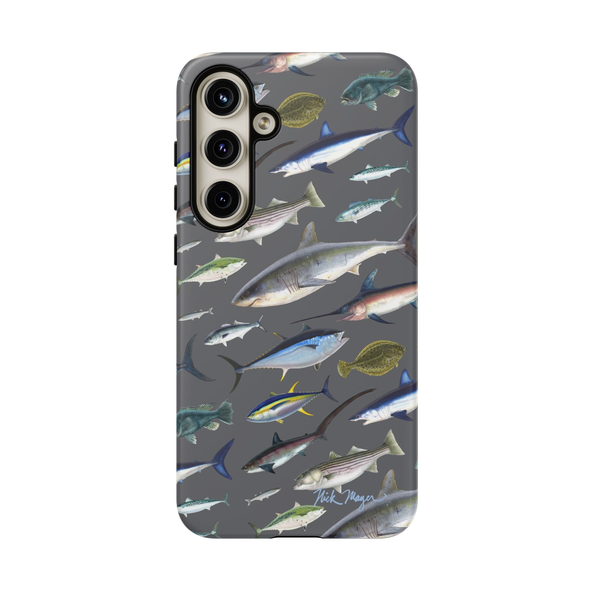 New England Offshore Fish Grey Phone Case, NEW!  (Samsung)