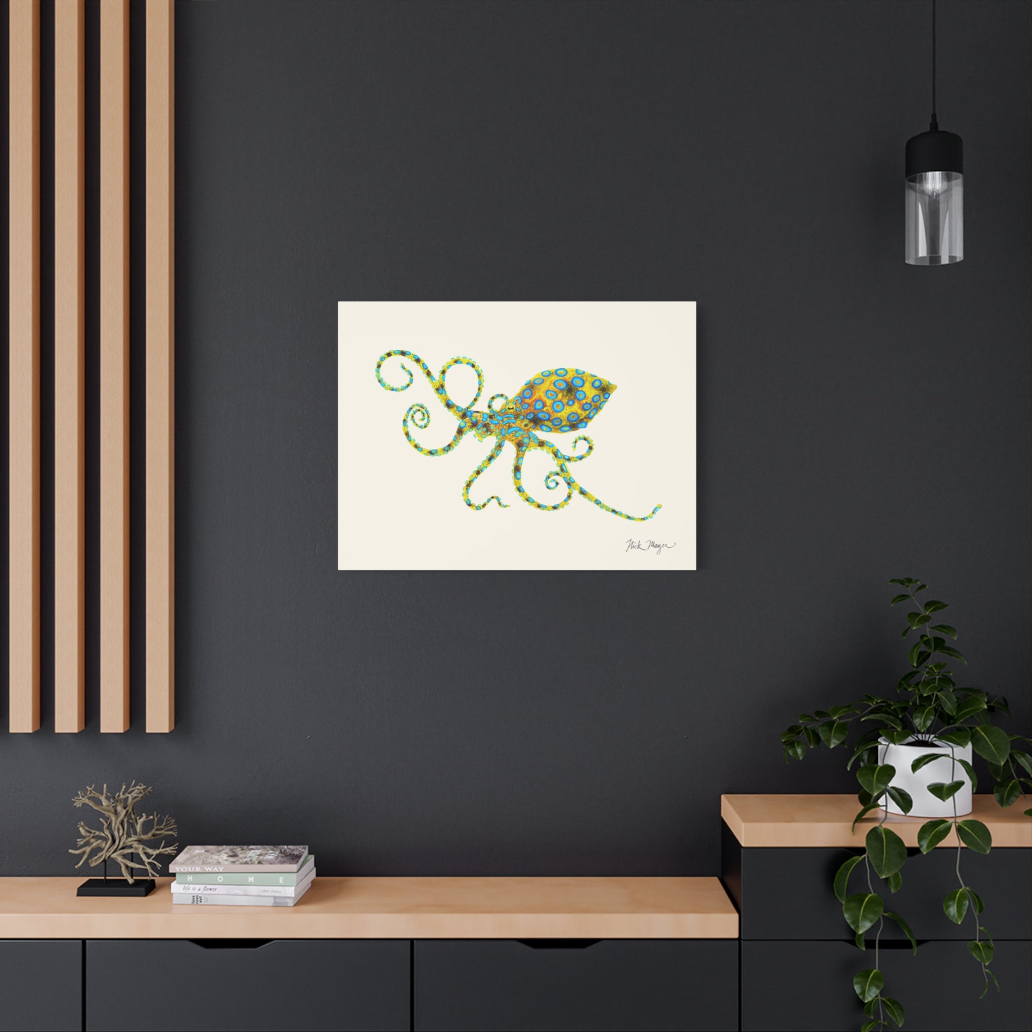 Blue Ringed Octopus Canvas Print
