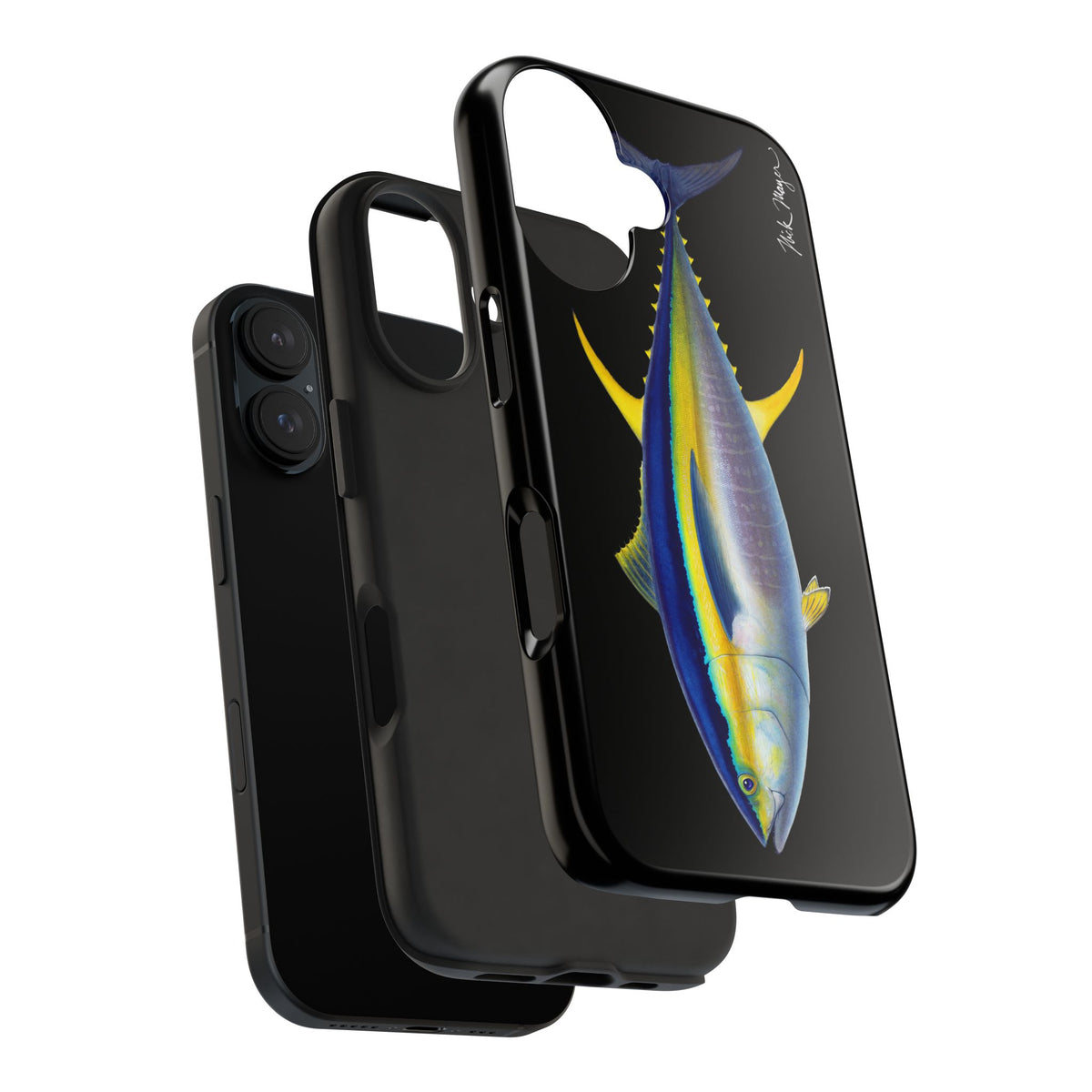 Yellowfin Tuna Black Phone Case (iPhone) Printify