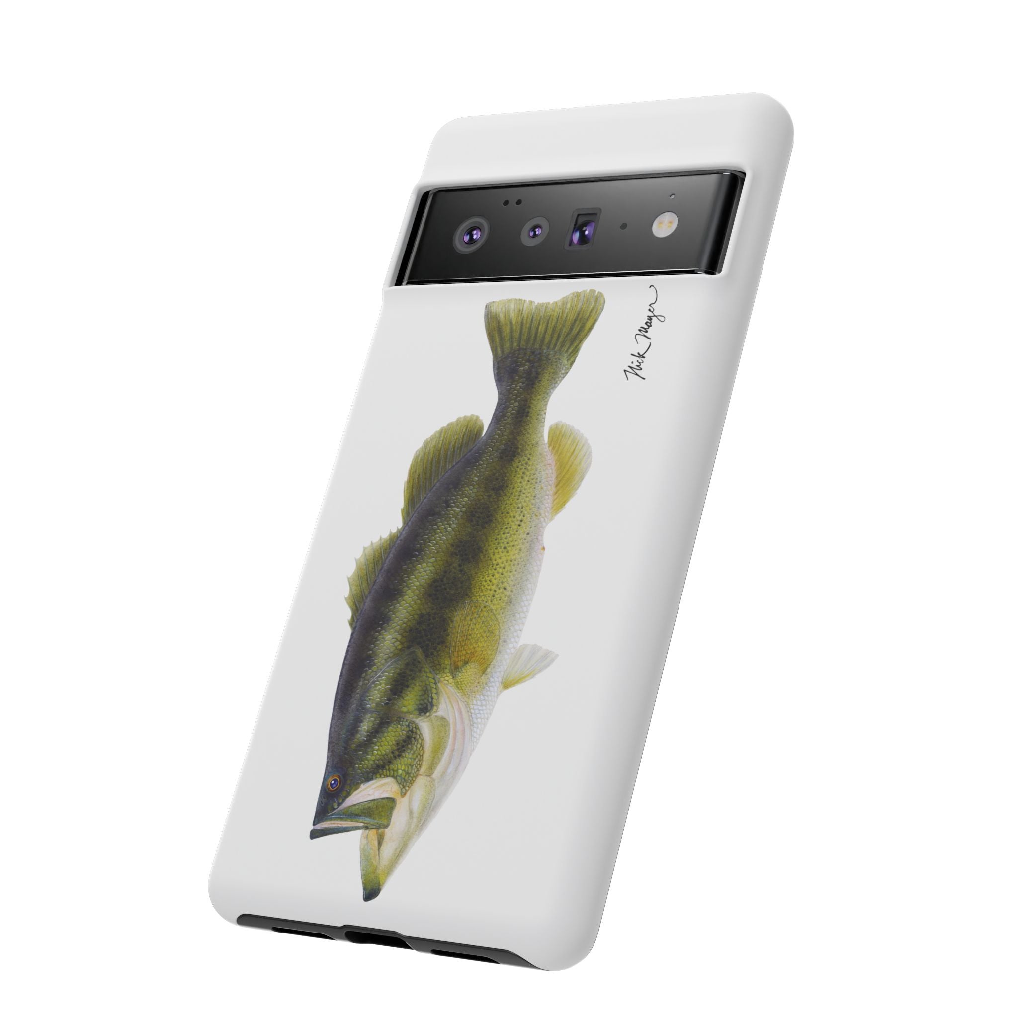 Largemouth Bass White Phone Case (Samsung) Printify