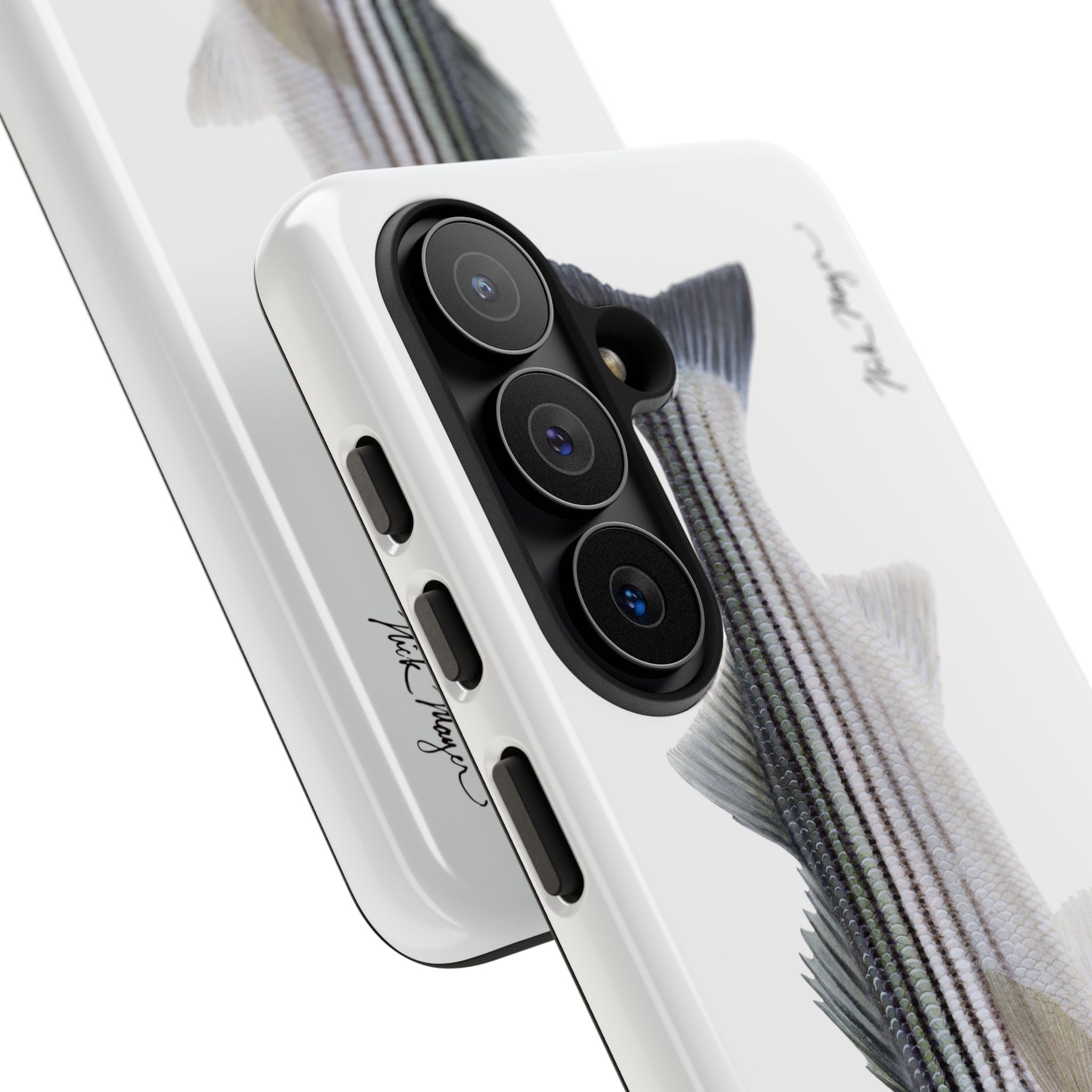 Schoolie Striper White Phone Case (Samsung) Printify