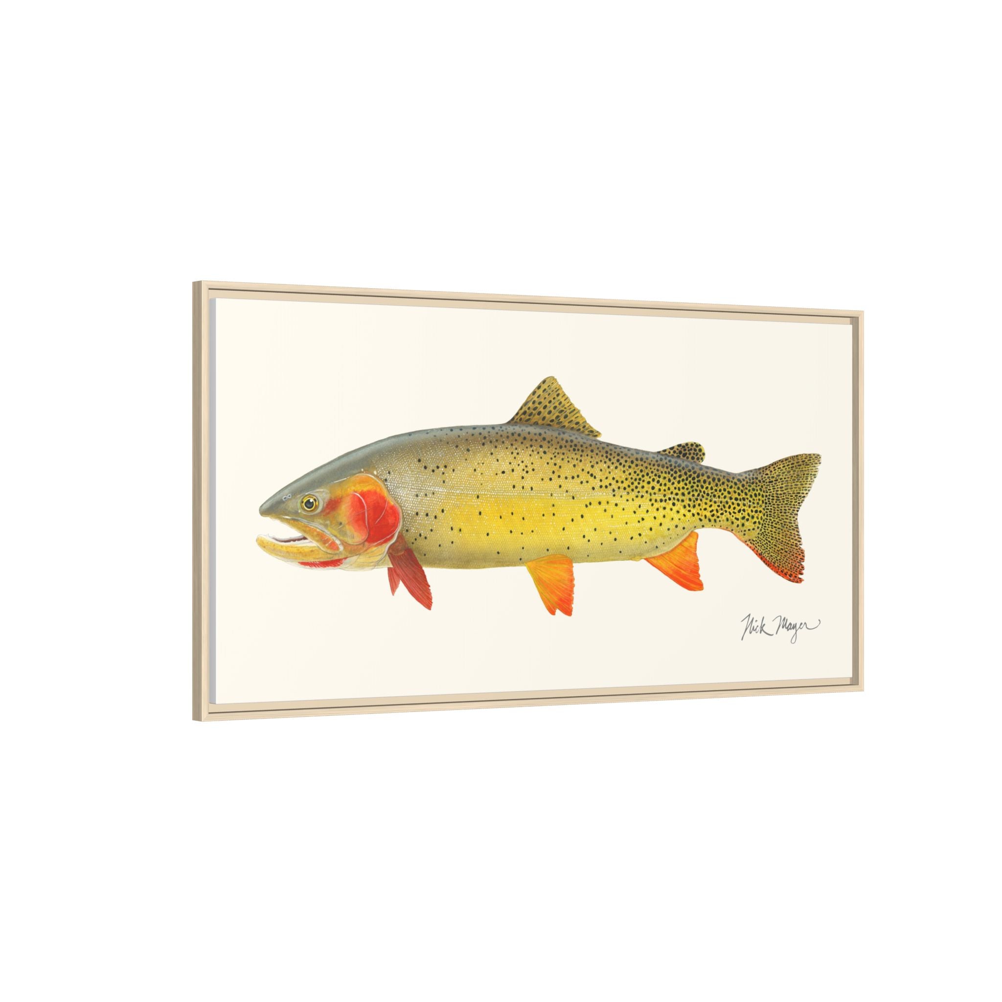 Cutthroat Trout I Framed Canvas Print Printify