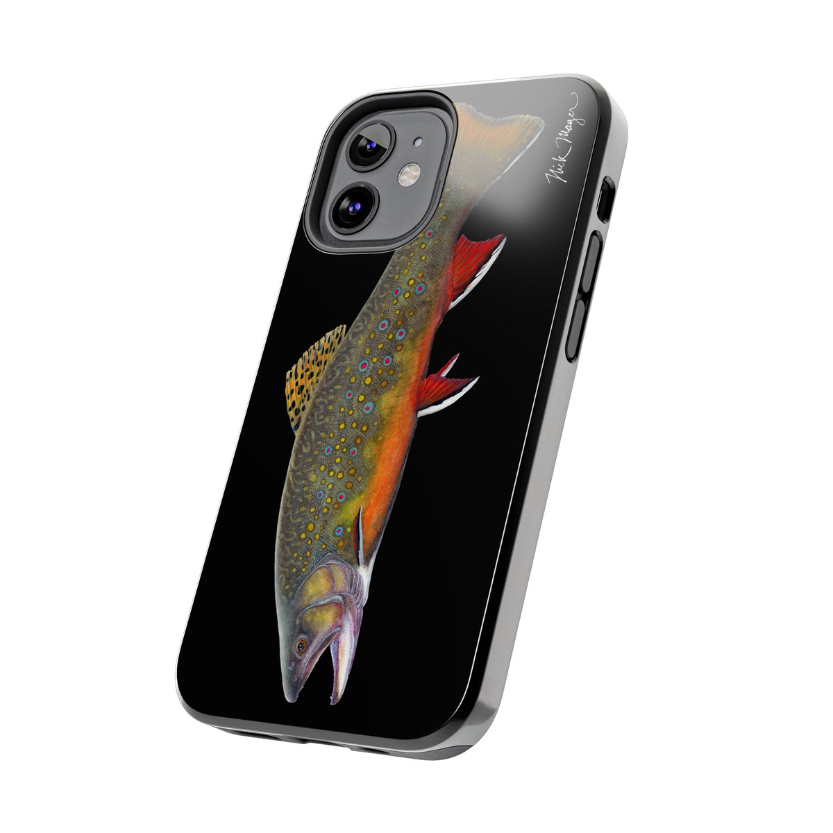 Brook Trout Black Phone Case (iPhone) Printify