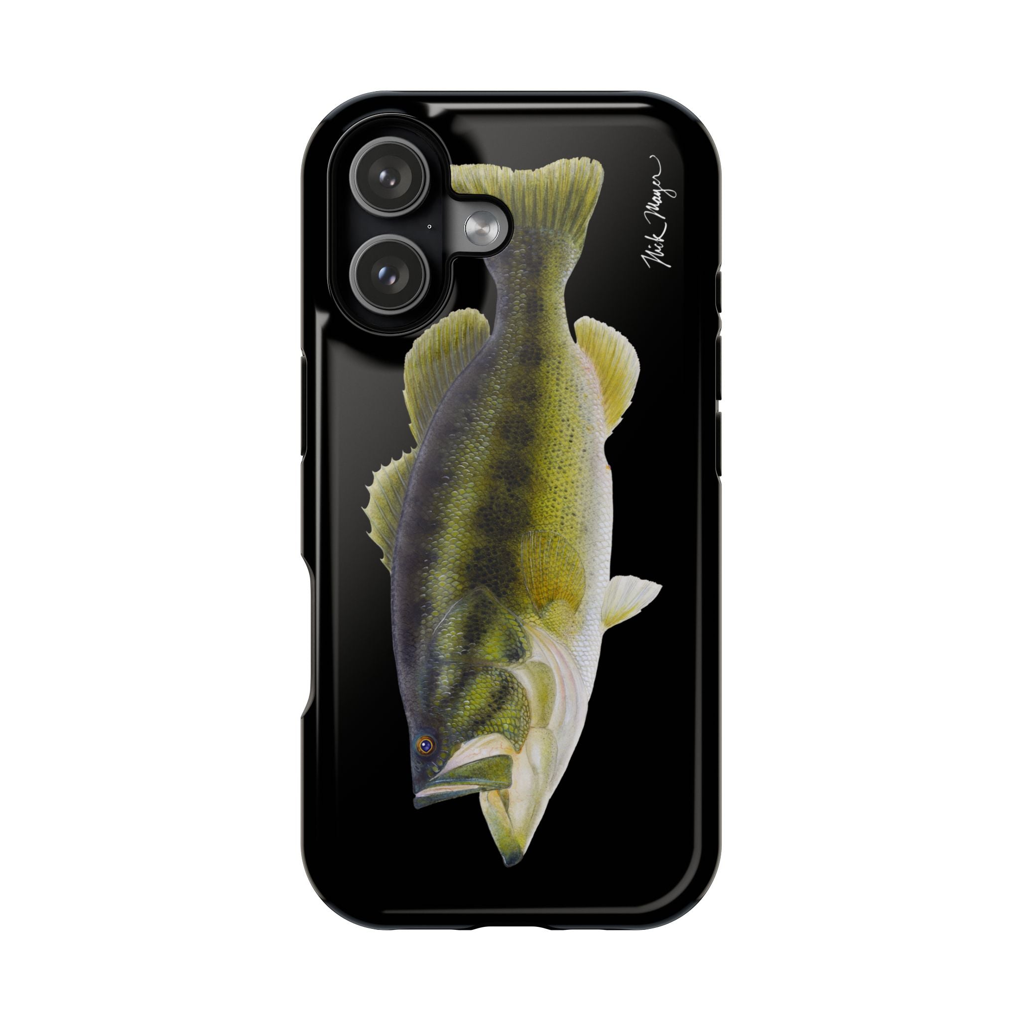 Largemouth Bass MagSafe Black iPhone Case