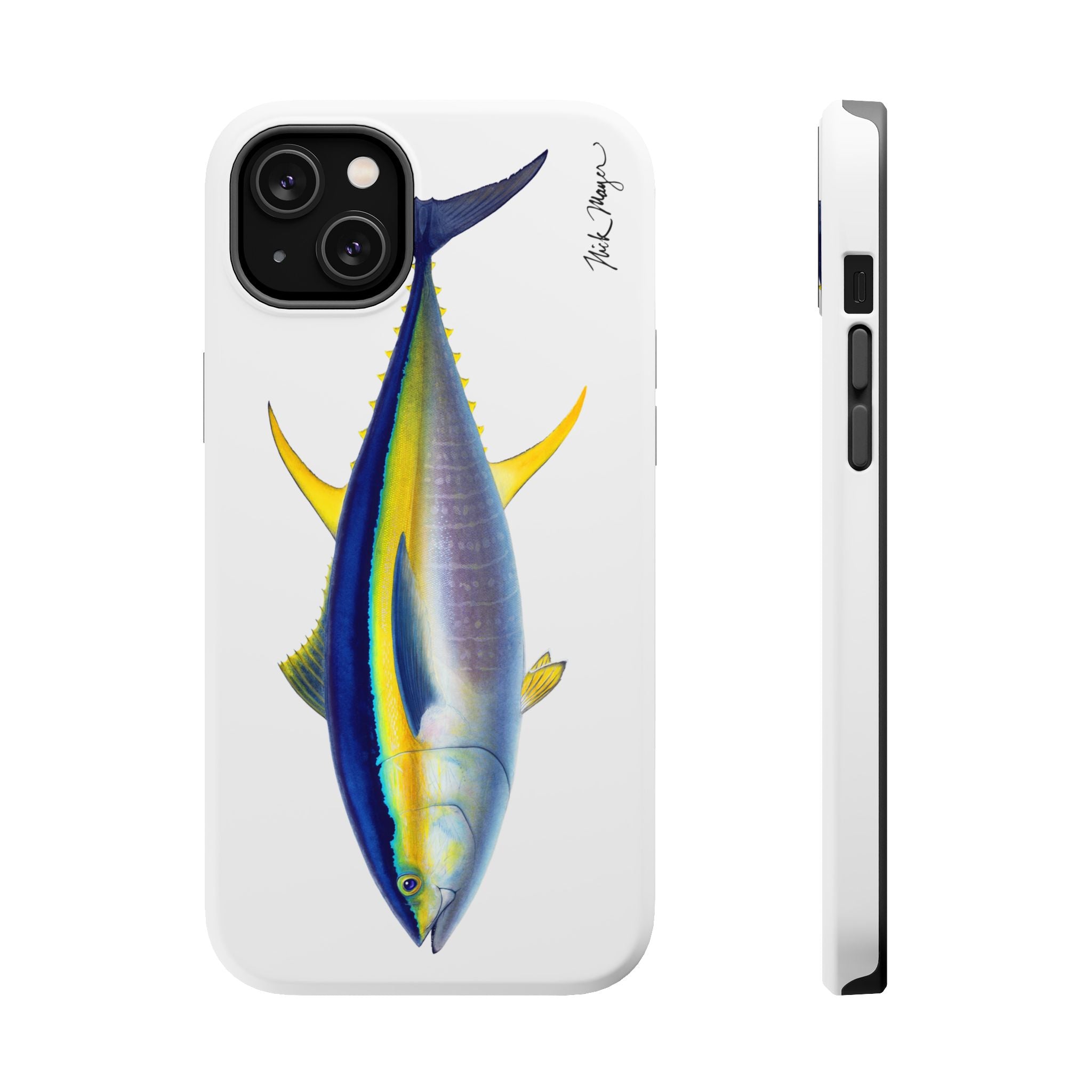 Yellowfin Tuna MagSafe White iPhone Case