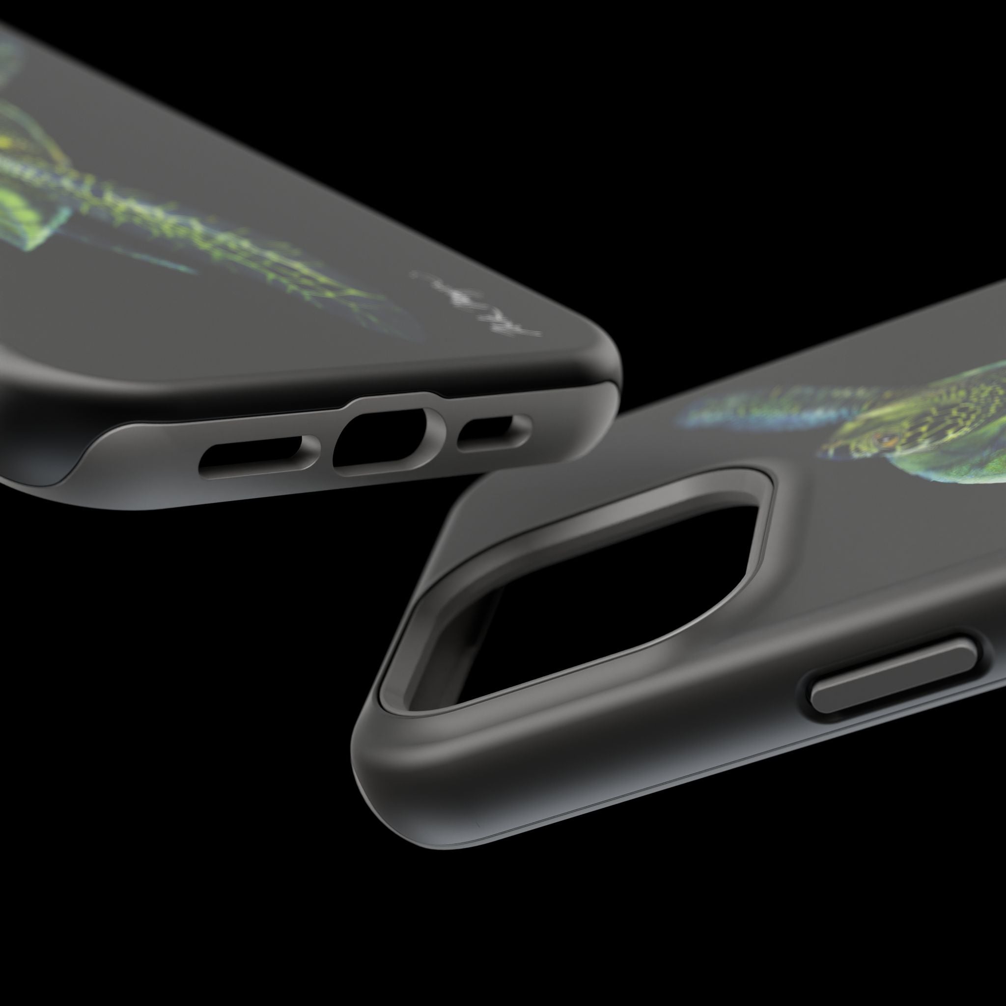 Green Sea Turtle MagSafe Black iPhone Case