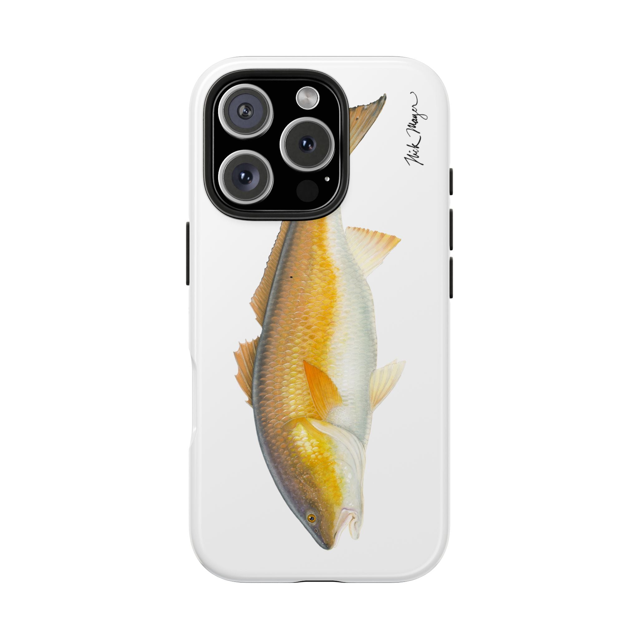 Bull Redfish White Phone Case (iPhone)