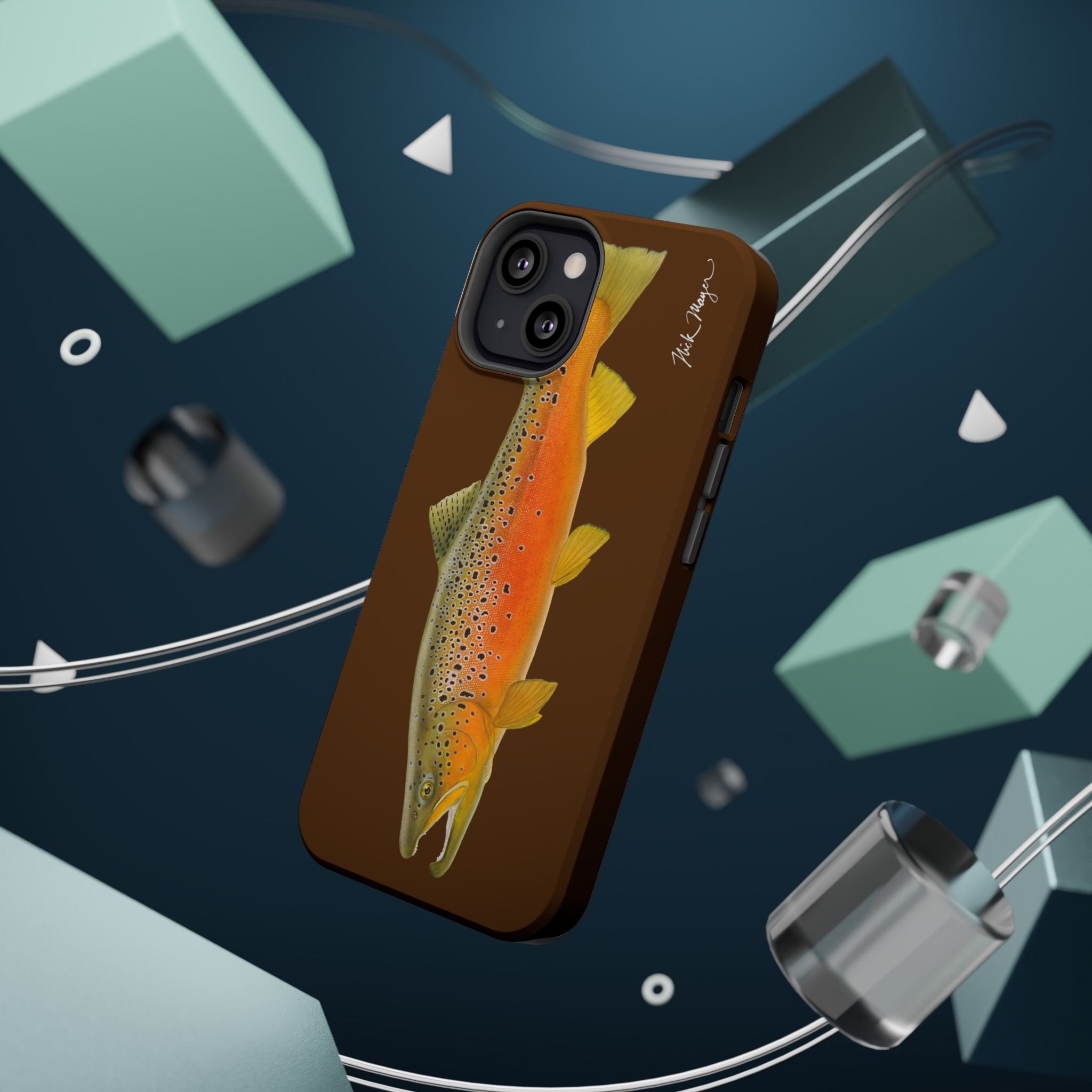 Brown Trout 2 Brown MagSafe iPhone Case, Limited Run