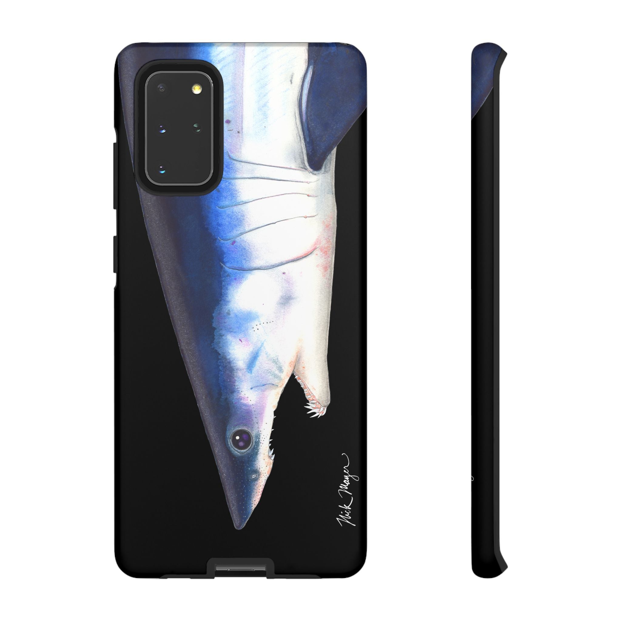 Mako Shark Face Black Phone Case (Samsung) Printify